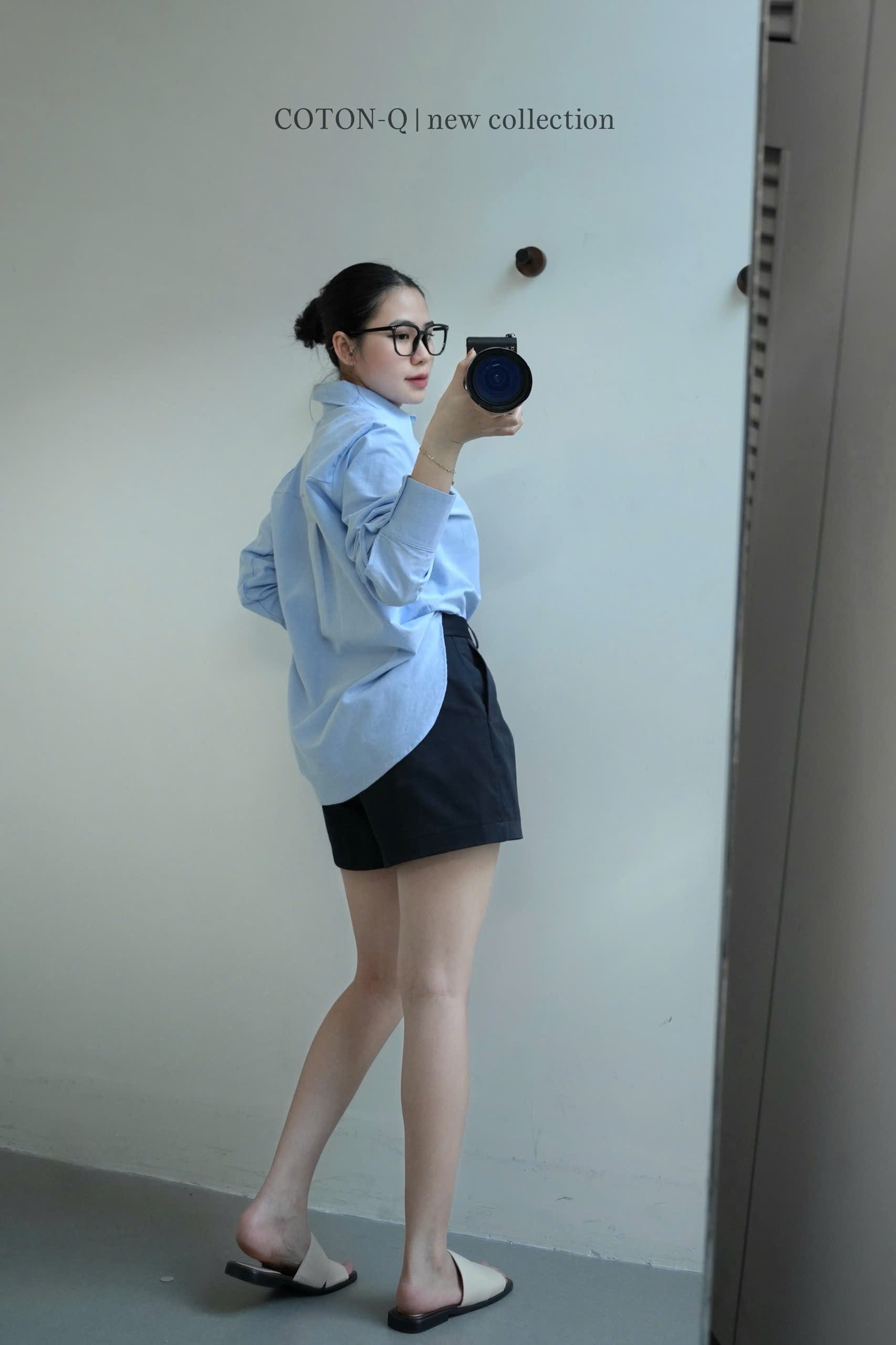 Set áo somi xanh + quần short_thumbnail_3