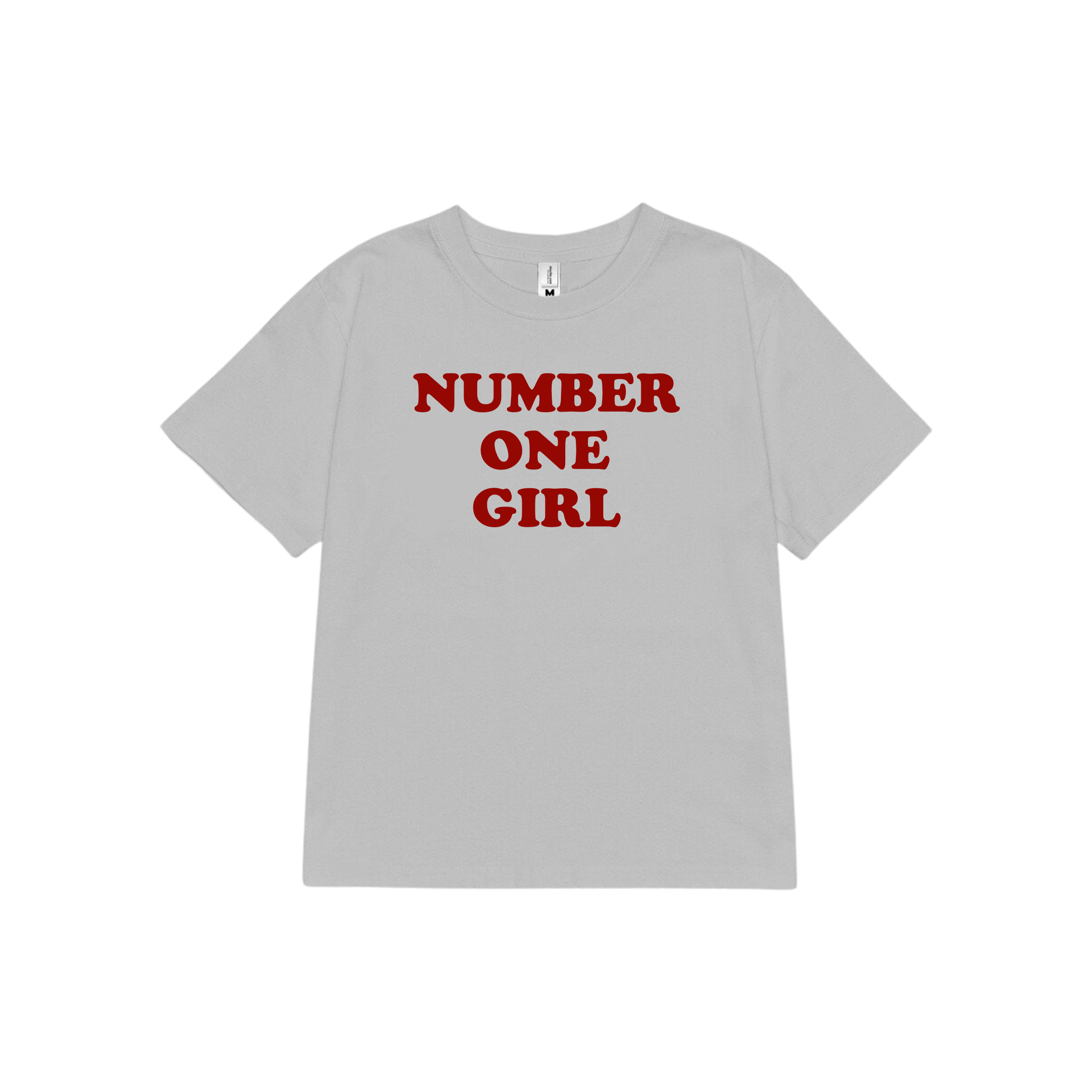 Áo baby tee ôm number one girl 1978 Miucho cổ tròn vải cotton 4c thoáng mát in basic