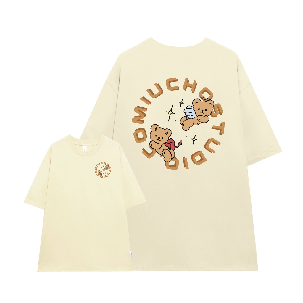 Áo thun unisex form rộng AT329 Miucho basic tee tay lỡ dành cho nam nữ in graphic_thumbnail_0