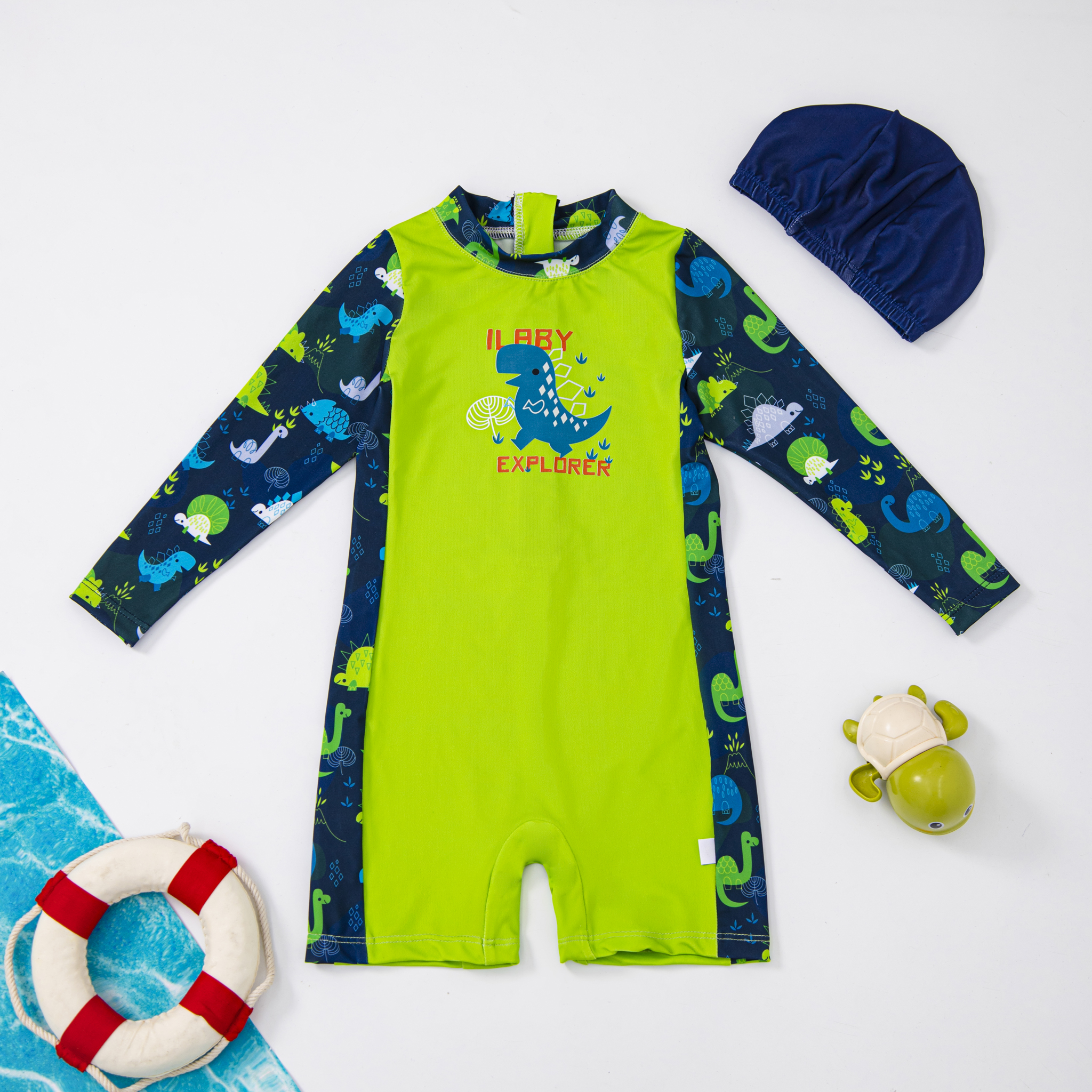 Bộ bơi liền bé trai phối hoạ tiết khủng long_thumbnail_1