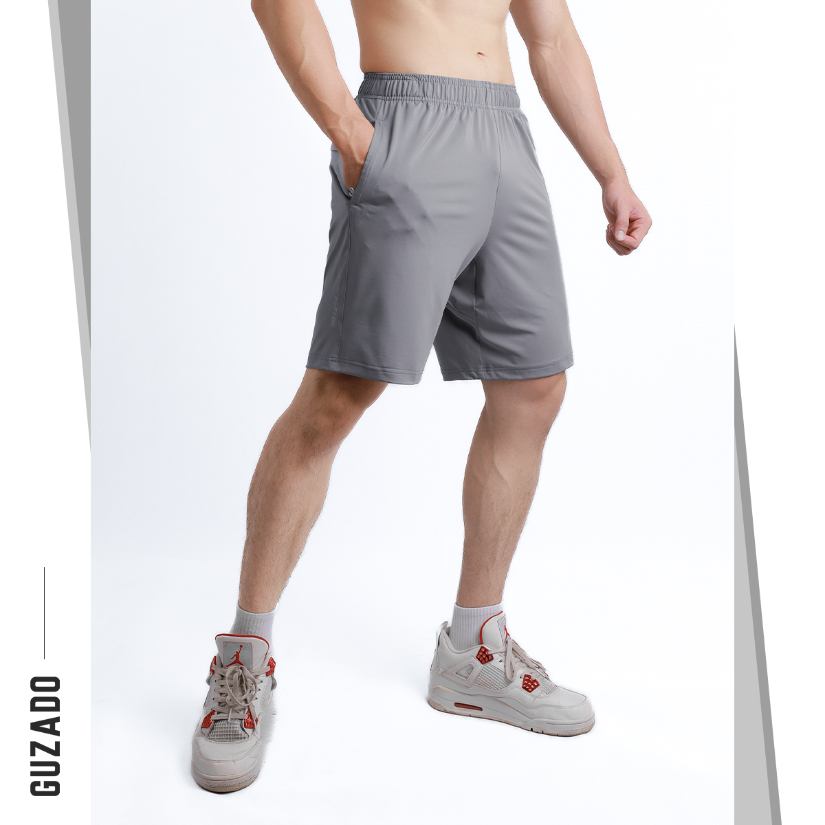 Quần Short Thể Thao GUZADO Vải Thun SIÊU CO GIÃN GSR02_thumbnail_12