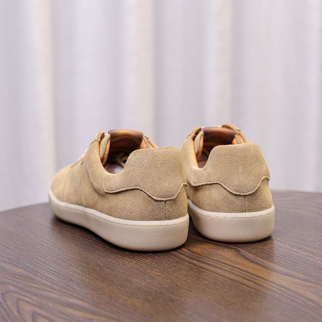 Giày Nam Retro Da Bò Lớp Đầu Tiên – Da Lộn Nubuck Mờ – Cổ Thấp Thời Trang, Nhẹ Sang Trọng – Giày Casual Forrest Gump 2025_thumbnail_12