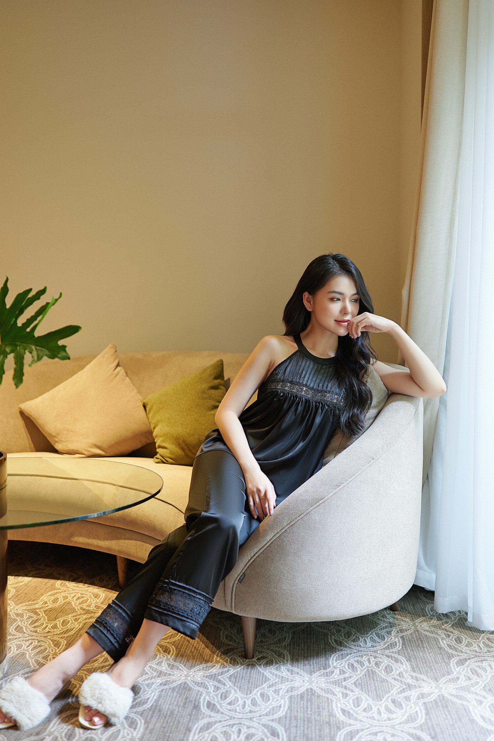 Bộ ngủ áo yếm, quần dài BN500_thumbnail_3