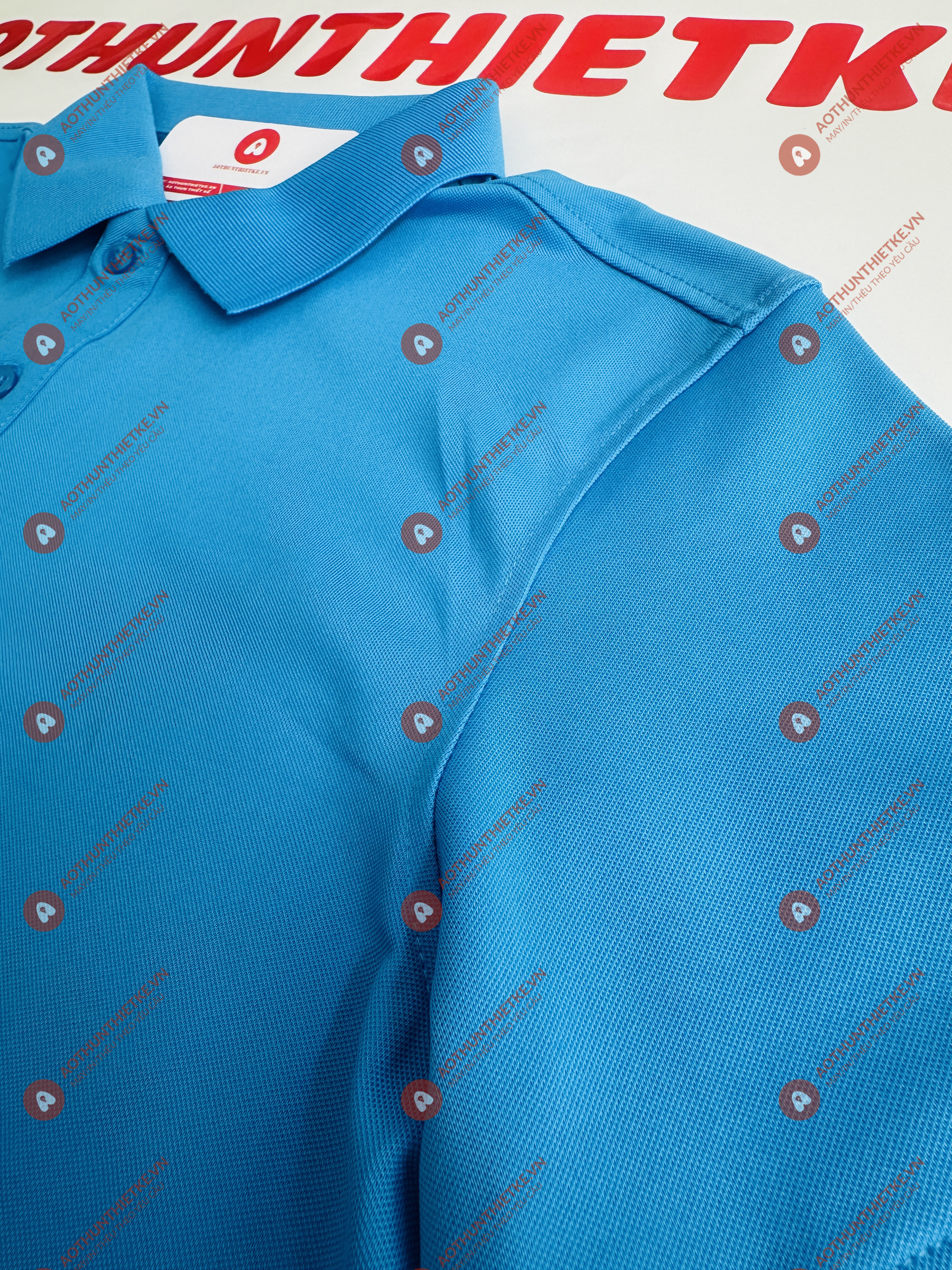 Áo Đồng Phục Polo Basic Xanh Ya_thumbnail_1