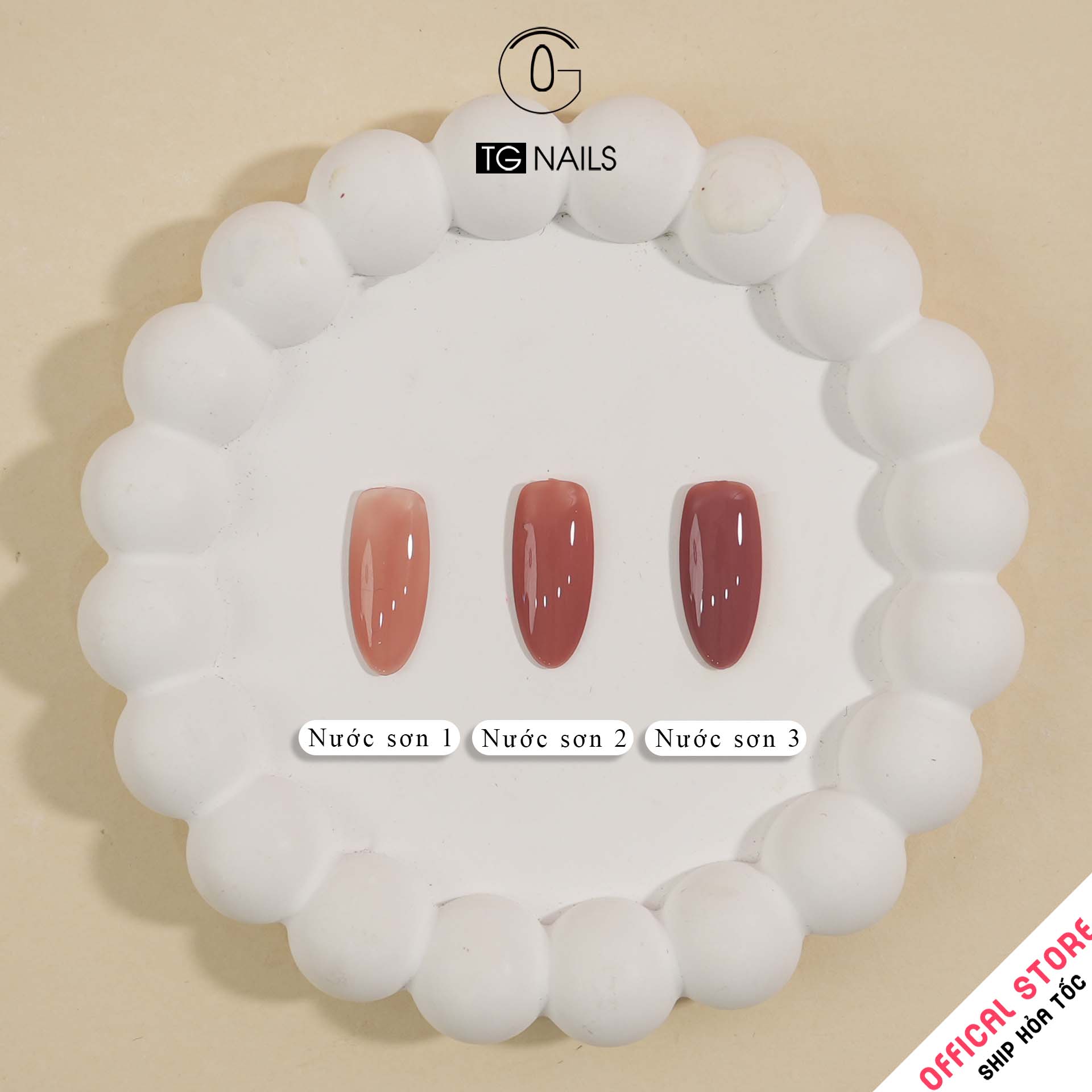 Set sơn gel 12 màu TN-TG12  Thạch Nâu TG