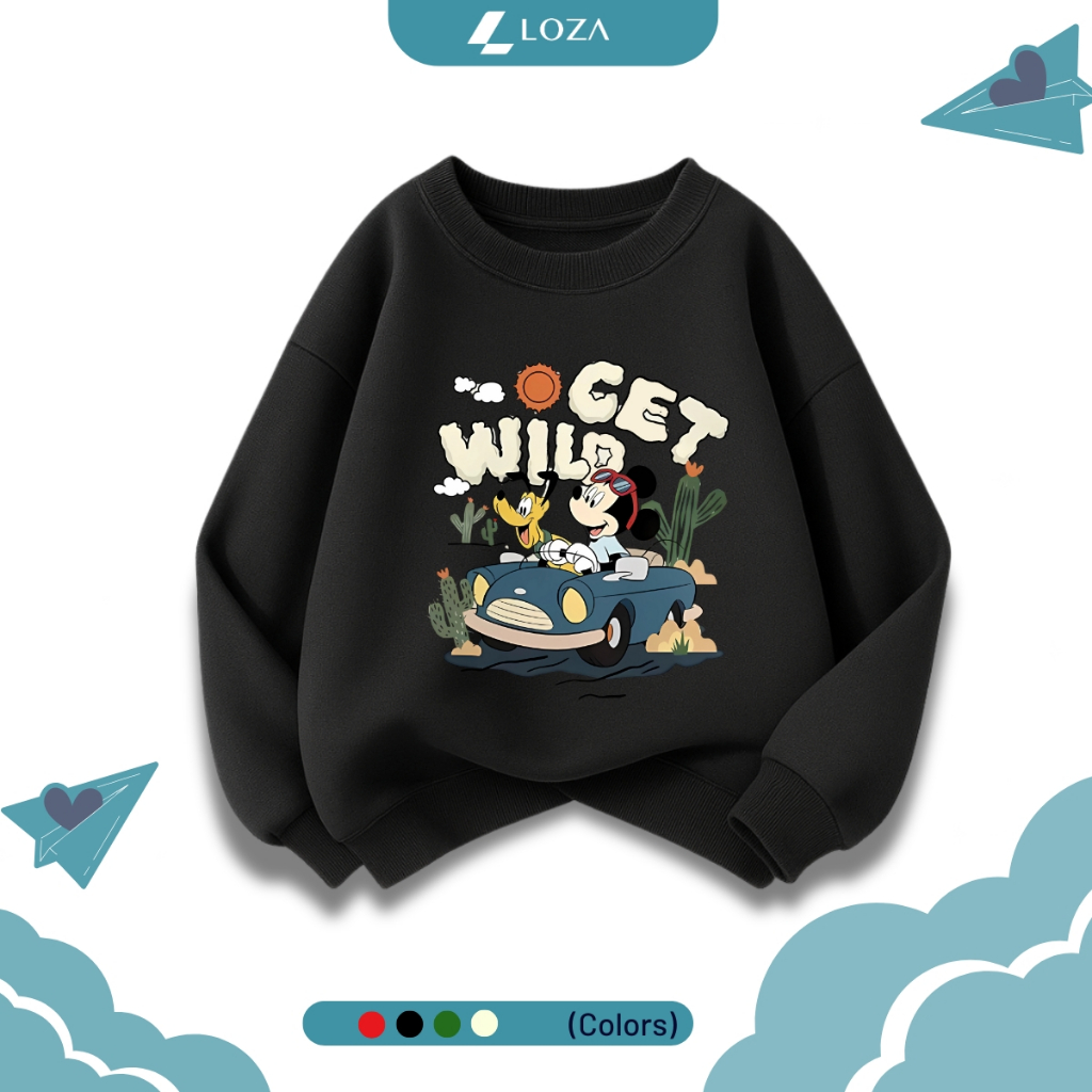 Áo nỉ sweater bé trai in hình Micky - Loza Kids IN3383_thumbnail_0