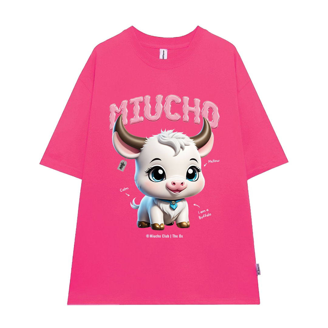 Áo thun form rộng 12 con giáp tuổi Sửu ATD1247 Miucho tay ngắn cổ tròn in mix_thumbnail_20