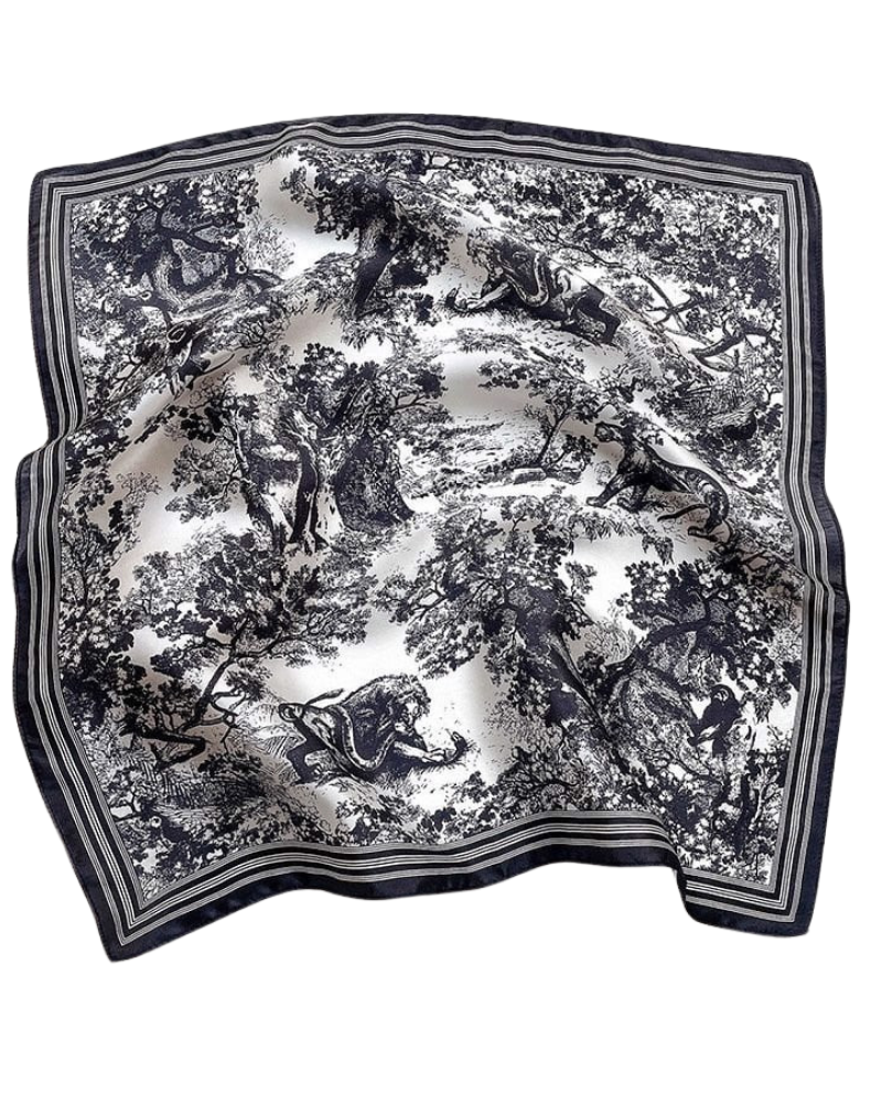 Khăn Lụa Họa Tiết Classy 100% Lụa