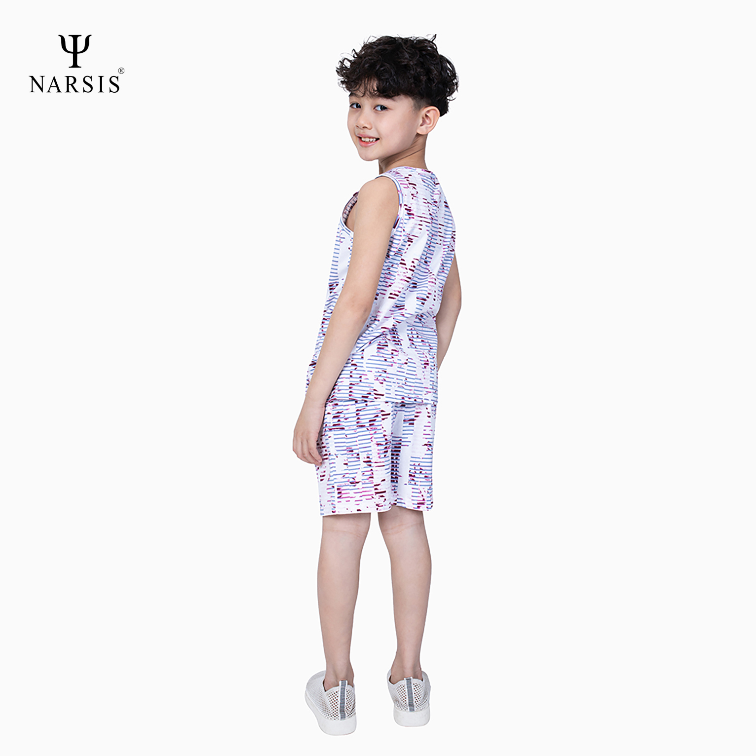 BỘ HÈ BÉ TRAI KE0011 NARSIS CHẤT LIỆU THOÁNG MÁT, DỄ CHỊU, THOẢI MÁI CẢ NGÀY, DỄ VẬN ĐỘNG