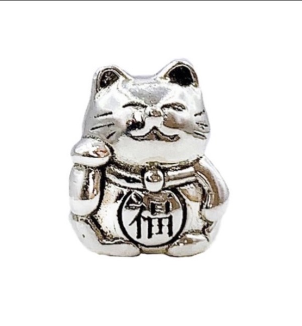 CL79 - Charm lẻ mèo thần tài bạc_thumbnail_0