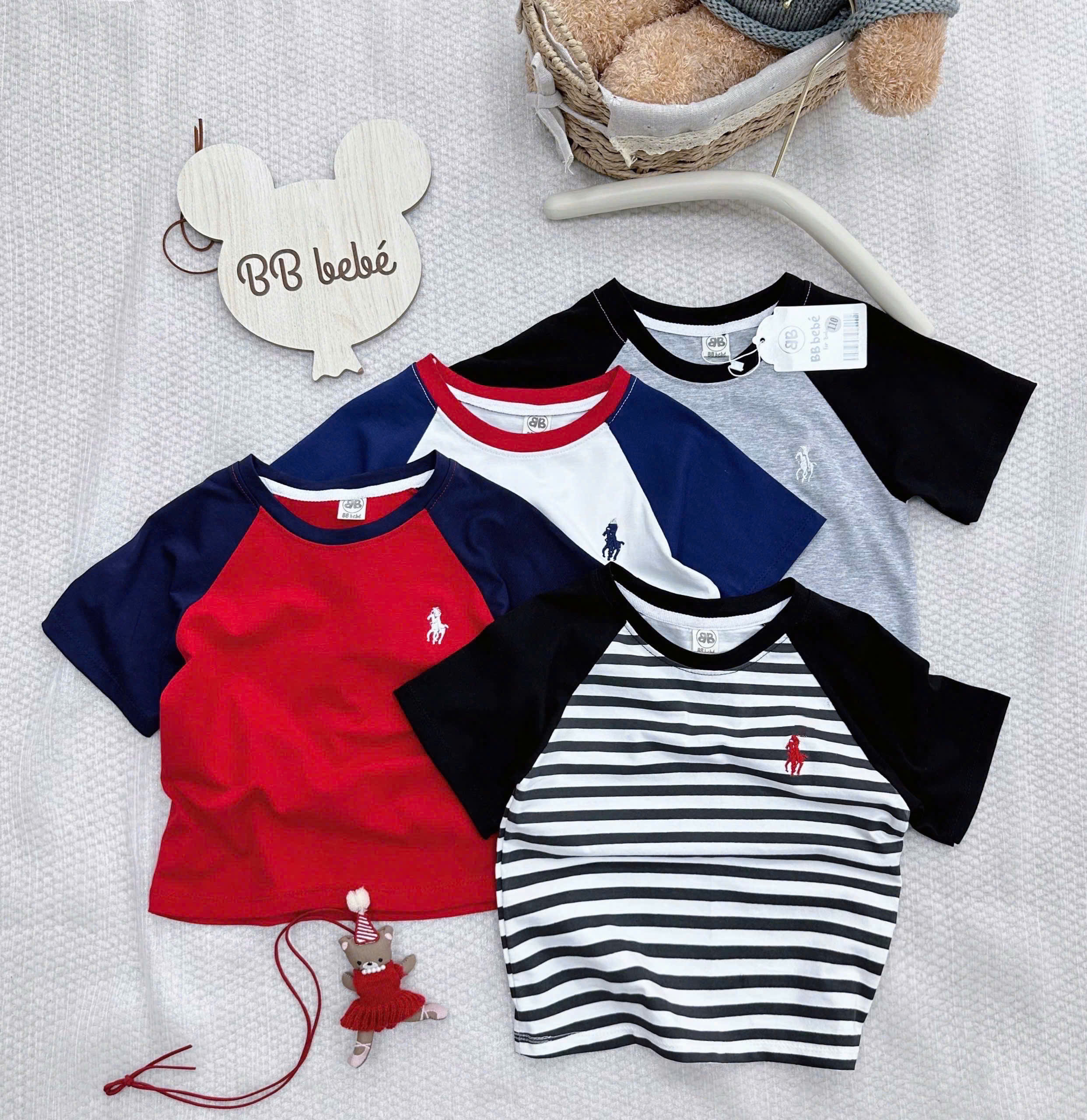 N32 SET 4 ÁO CỘC TAY PHỐI NGỰA- A106.272