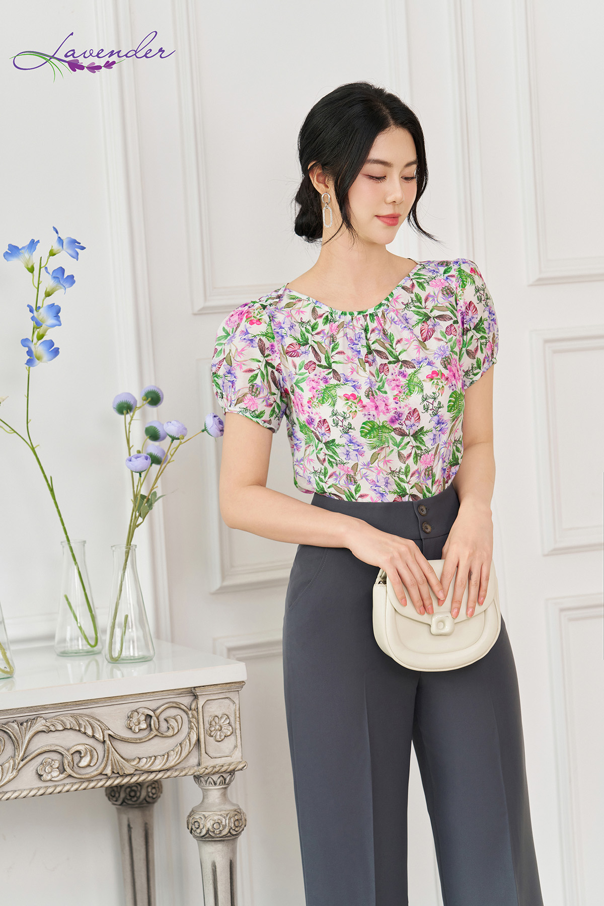 Áo sơ mi hoa cổ thuyền tay ngắn A3098_thumbnail_0