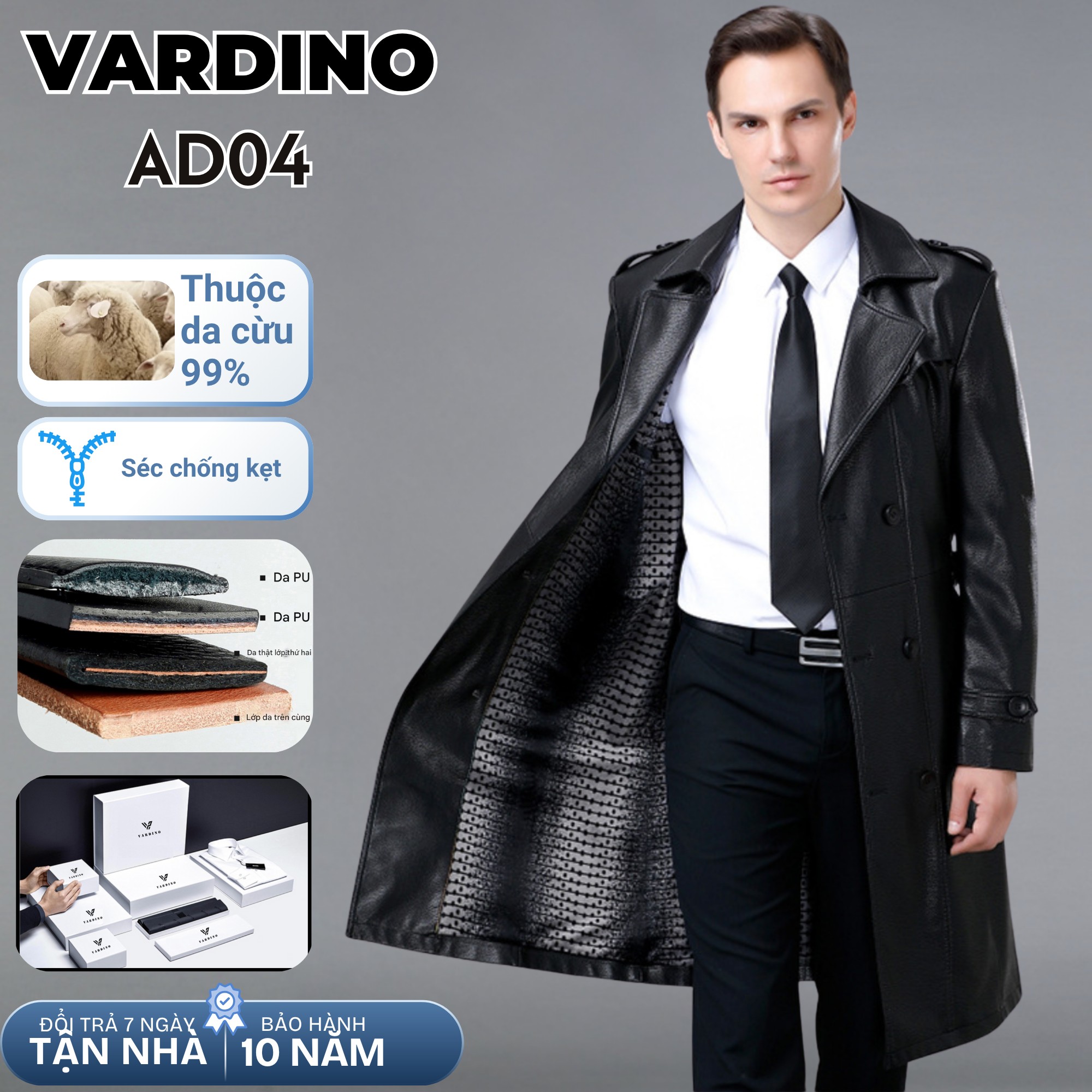 Áo khoác nam Vardino AD04