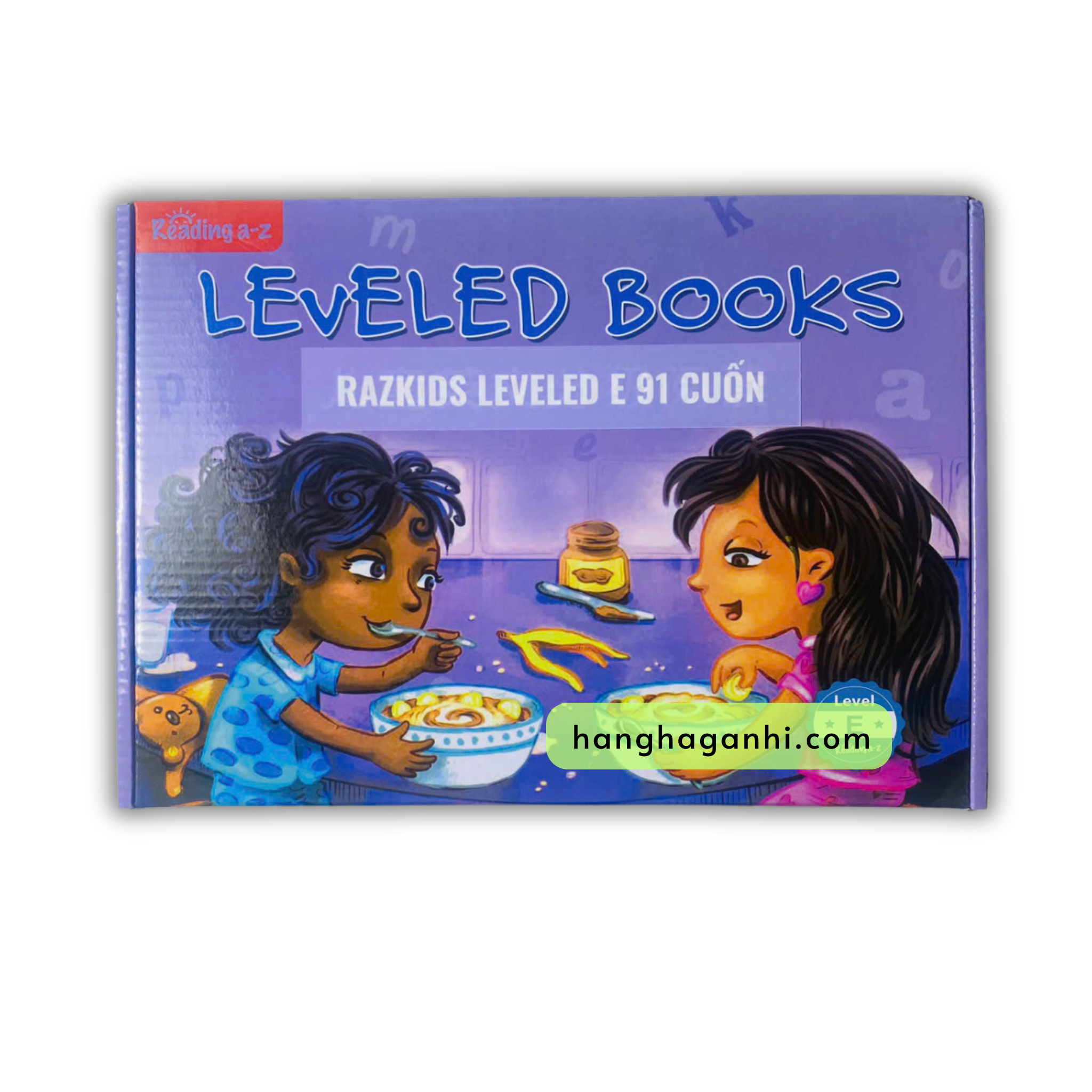 Razkids nhập bản in rời level E 91 quyển nguyên hộp kèm file nghe
