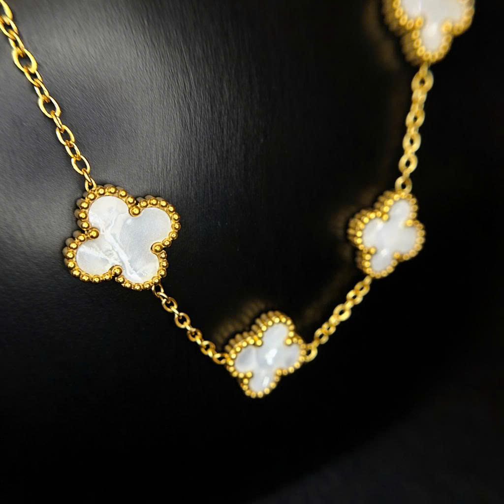 Vòng tay van cleef đá trắng lớn màu vàng_thumbnail_1