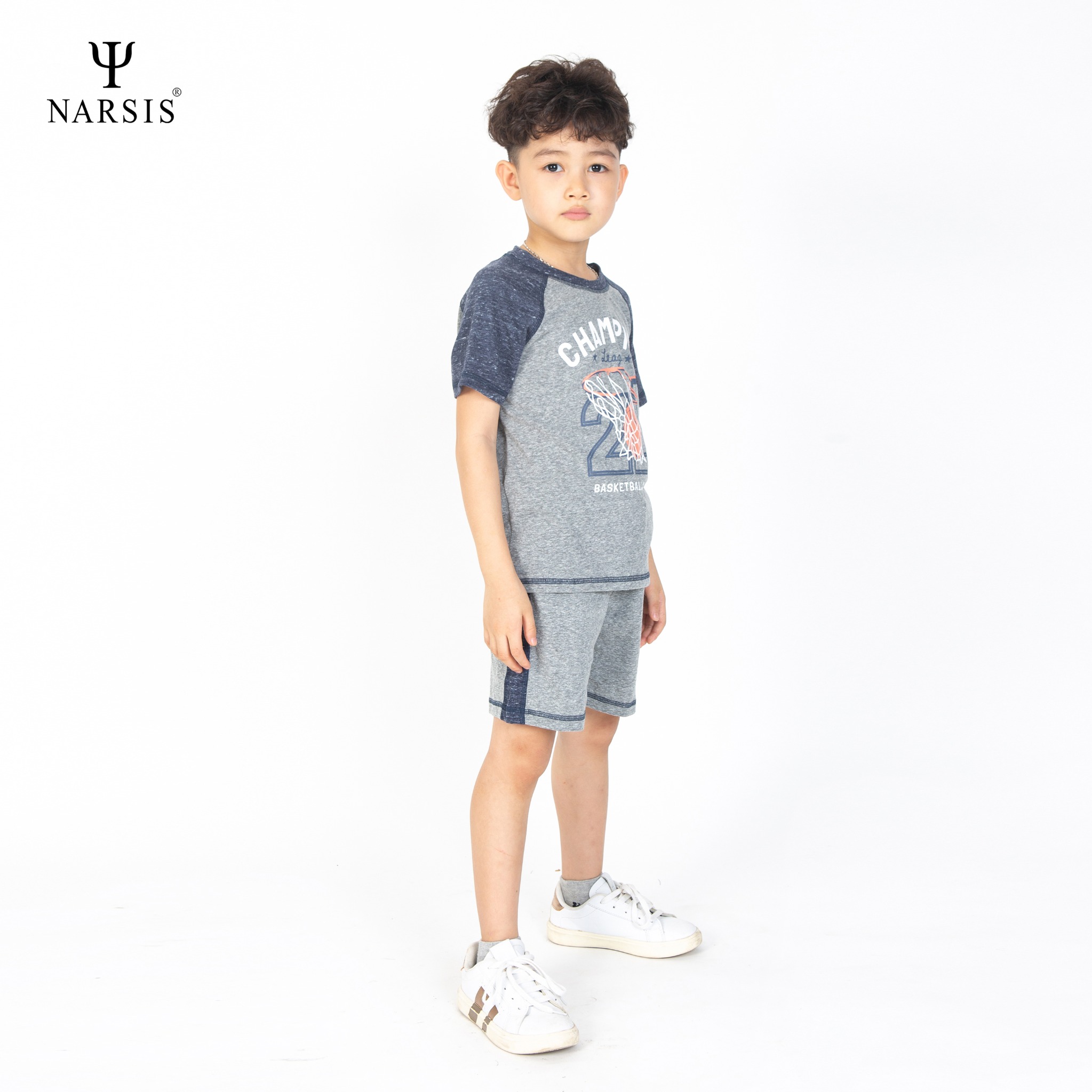 BỘ HÈ BÉ TRAI KE1006 NARSIS CHẤT LIỆU THOÁNG MÁT, DỄ CHỊU, THOẢI MÁI CẢ NGÀY, DỄ VẬN ĐỘNG_thumbnail_0