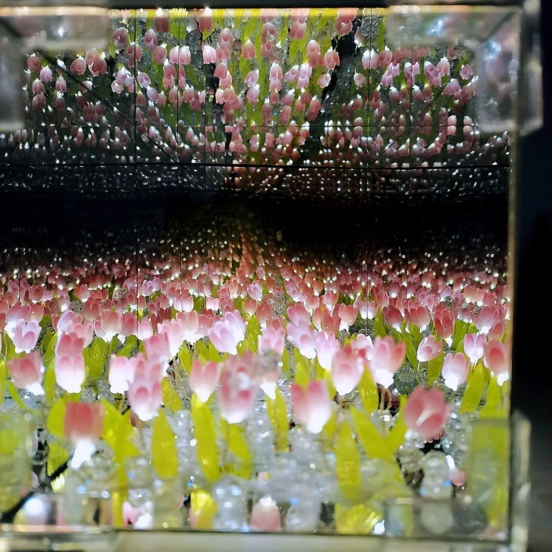 Tulip lamp Led Mirror Light Rubik's Cube Night Light DIY 21 PCS Flower Light
