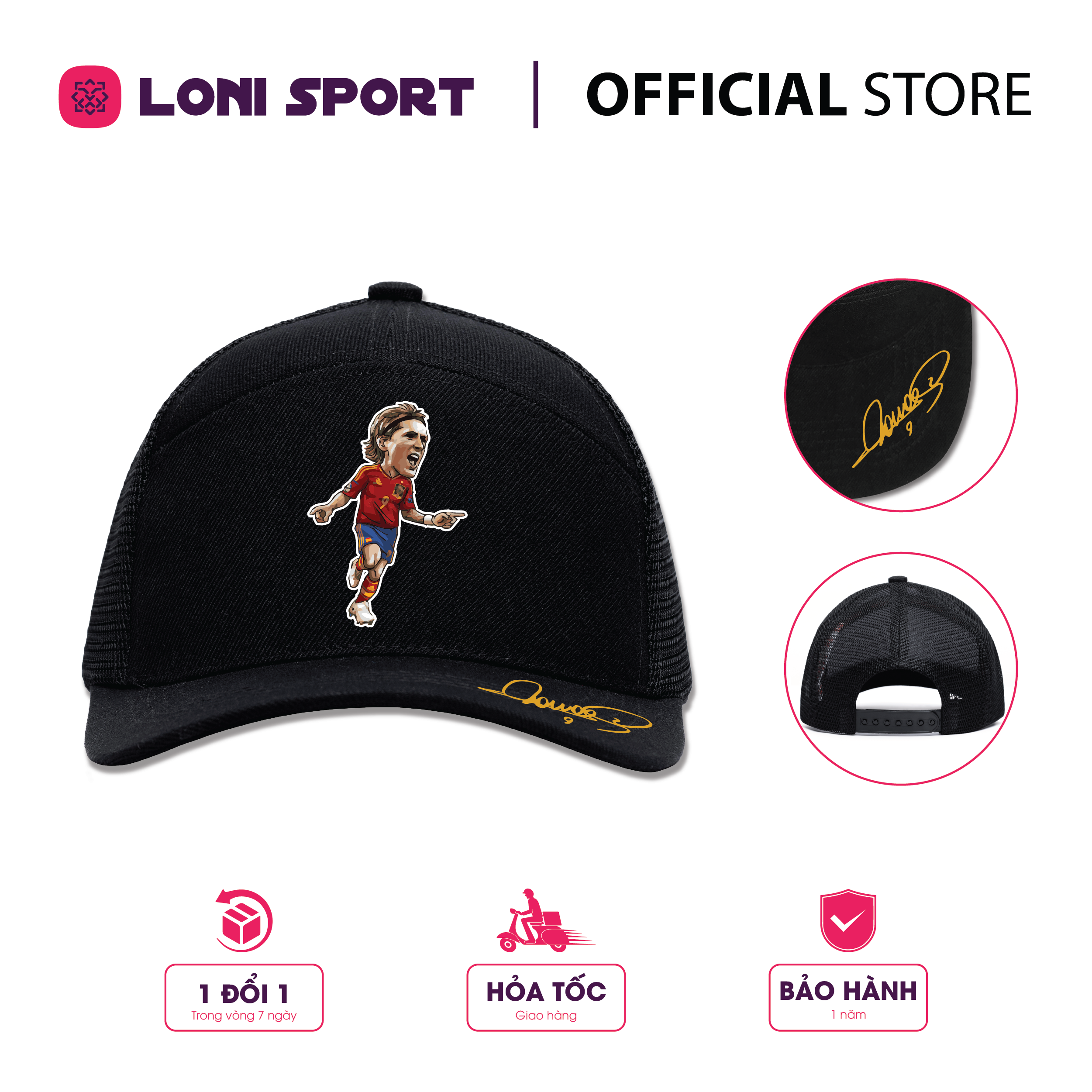 Nón lưỡi trai phối lưới - đen_thumbnail_15