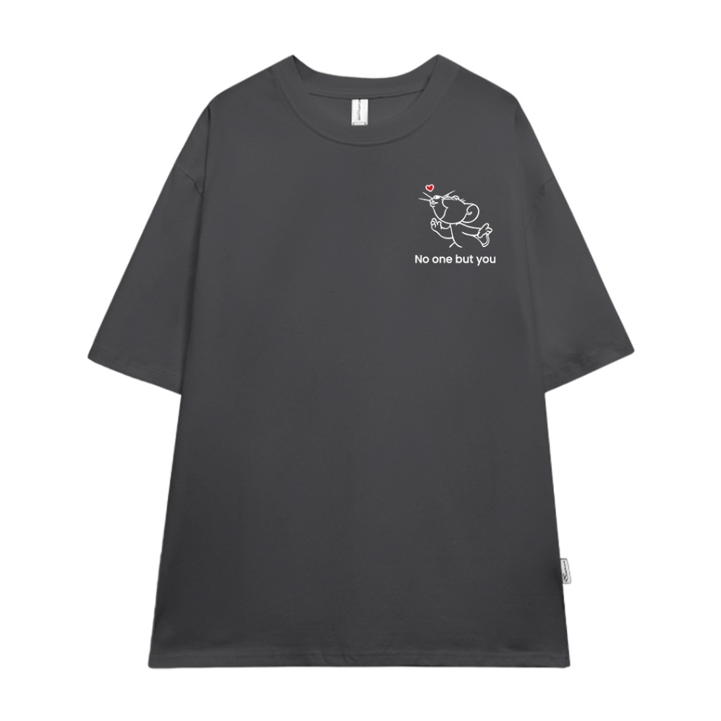 Áo thun couple form rộng cute hoạt hình unisex ATD1055 Miucho vải cotton tay lỡ cổ tròn in mix_thumbnail_9