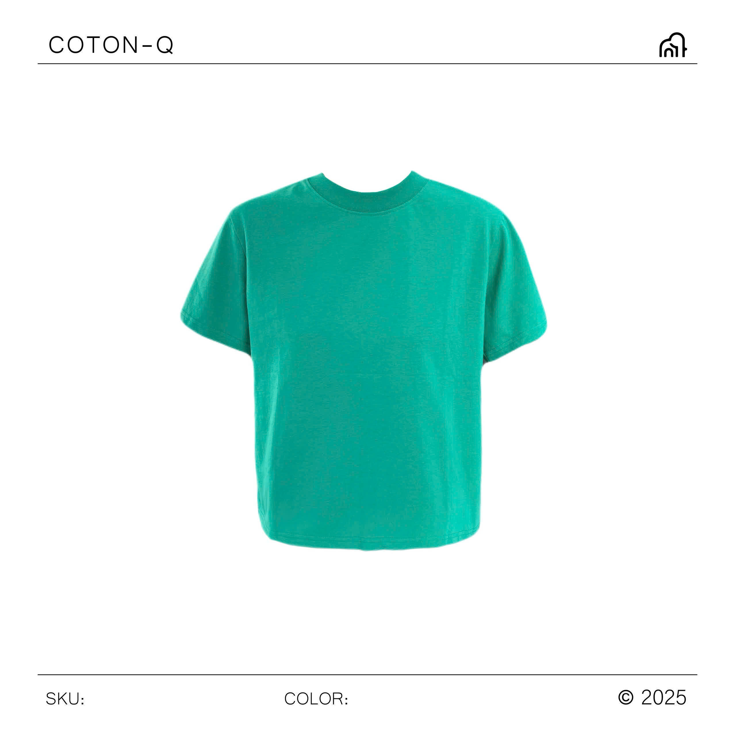 HA720 - Áo thun trơn cổ tròn ( XANH )