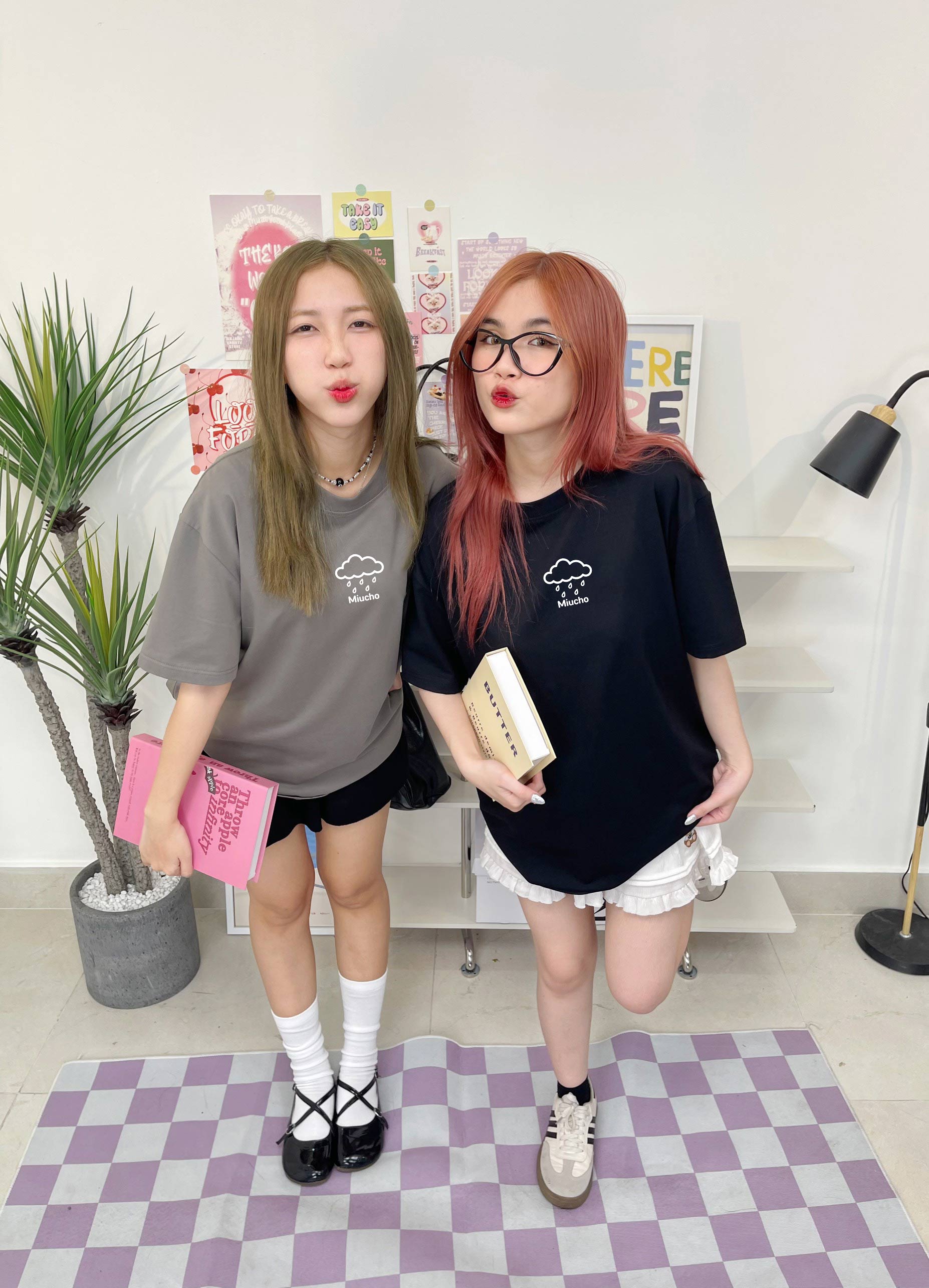 Áo thun nữ form rộng vải cotton 4 chiều co giãn thoáng mát ATD1682 Miucho in mix_thumbnail_3