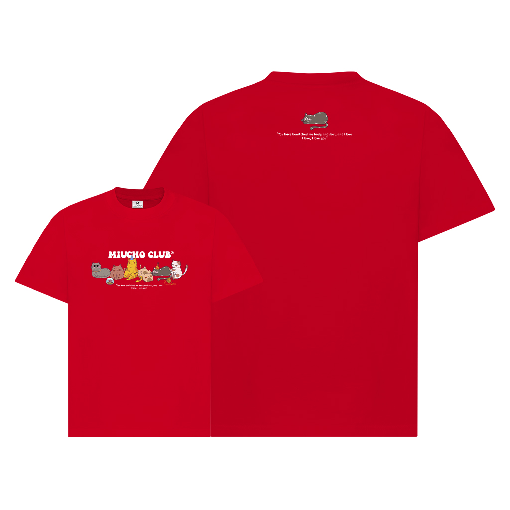 Áo phông đôi nam nữ form rộng 1953 Miucho Club cổ tròn vải cotton 2c 250gsm dày dặn in mix_thumbnail_9