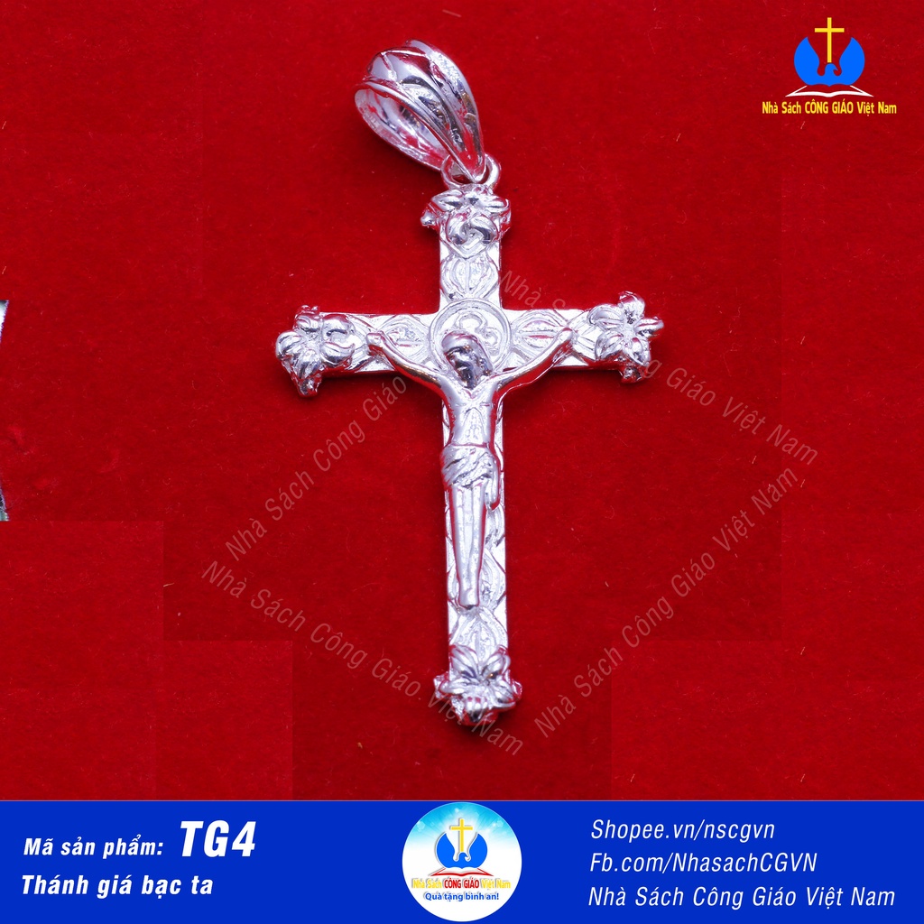Dây chuyền bạc ta thánh giá mẫu nam DCN007 - Quà tặng Công Giáo, sinh nhật, lễ quan thầy_thumbnail_1