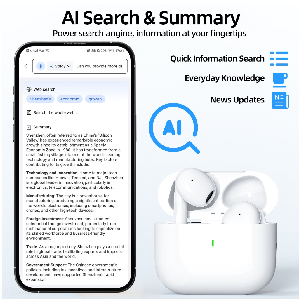 GOOJODOQ AI Pro 5 Bluetooth Earphones J201_thumbnail_2