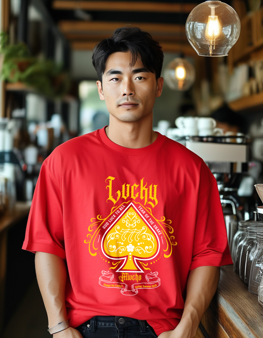 Áo phông tết form rộng cổ tròn vải cotton 4c co giãn thoáng mát 1830 Miucho Iconic in mix_thumbnail_3