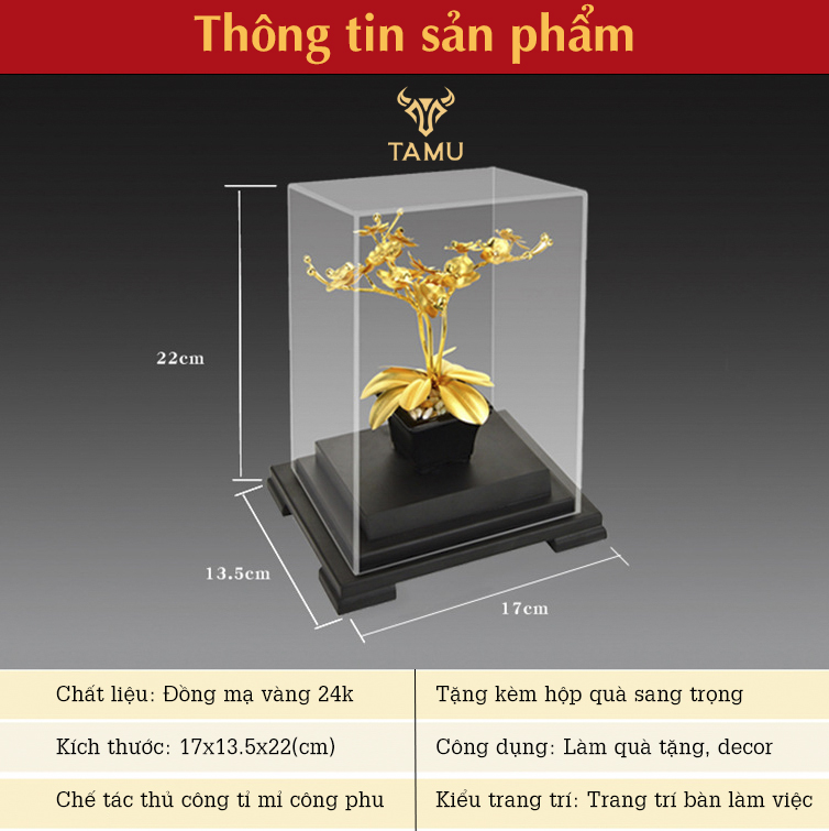 Chậu Hoa Lan Hồ Điệp Vàng 24K_thumbnail_2