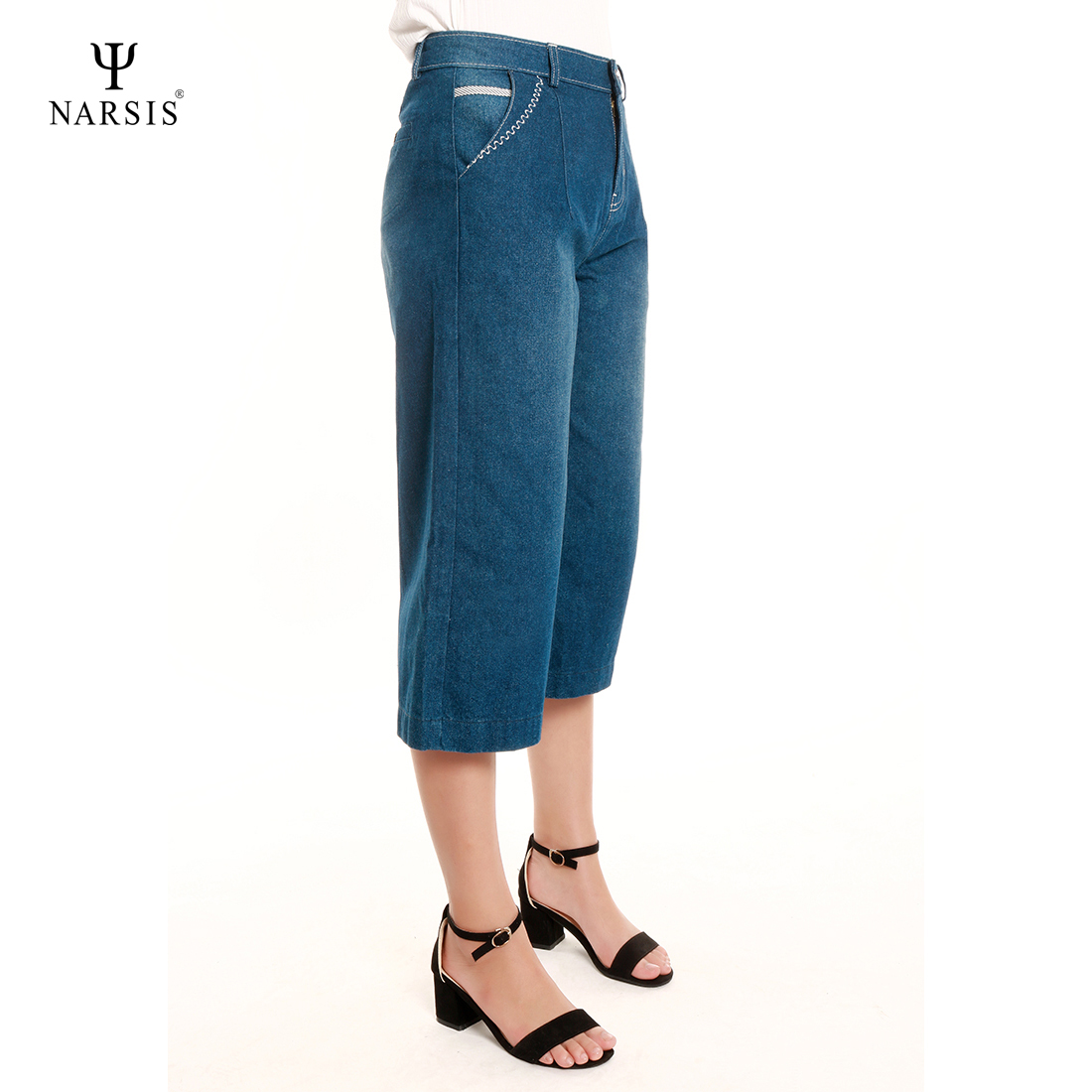 QUẦN BÒ LỬNG - P6015 NARSIS CHẤT LIỆU JEAN BỀN BỈ, CÁ TÍNH, TRẺ TRUNG, THỜI TRANG_thumbnail_1