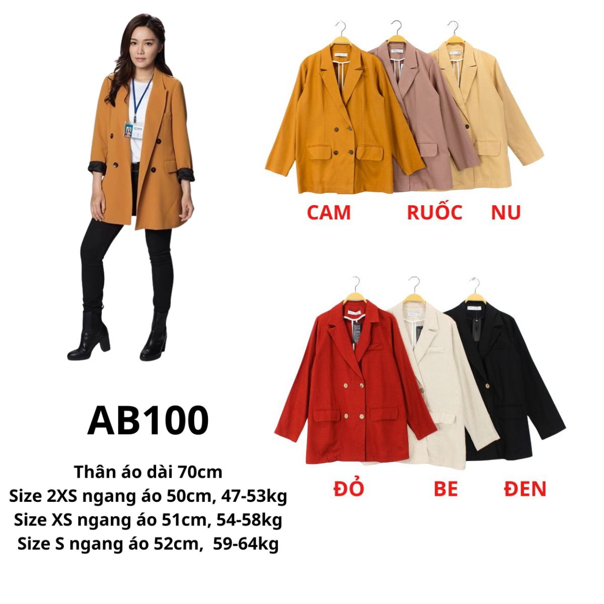 AB100 Áo Vest Linen