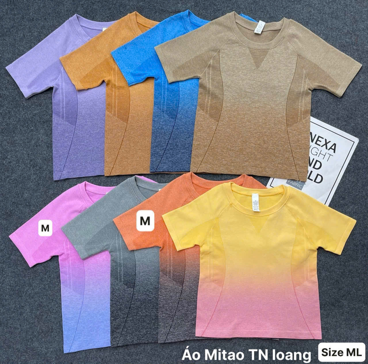 Áo Thun Thể Thao Tay Ngắn Mitao Mix Màu Loang_thumbnail_2