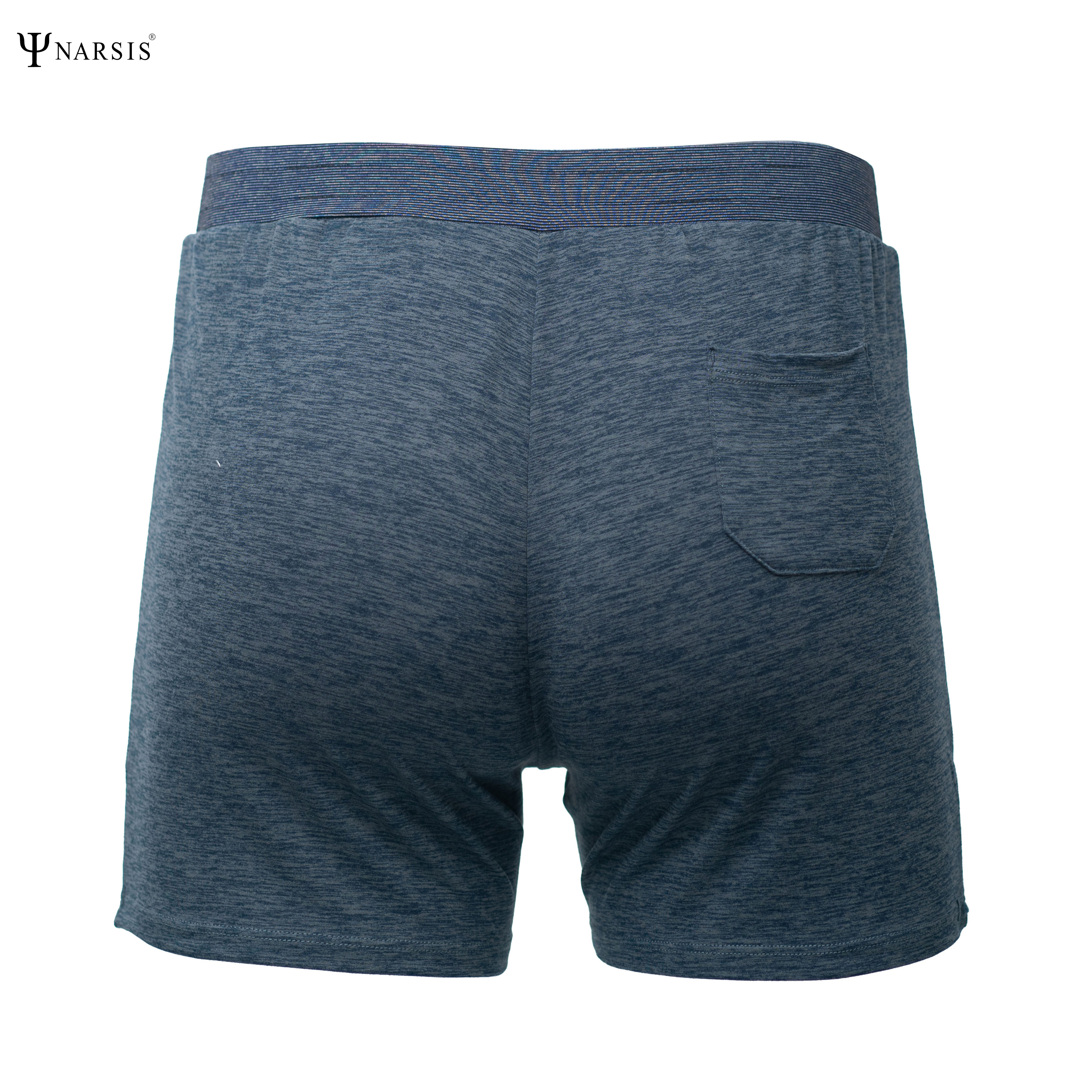 Quần đùi nam big size Narsis S25003 chất Poly Spandex màu Xanh đen, thiết kế thoáng khí, phù hợp mùa hè_thumbnail_1