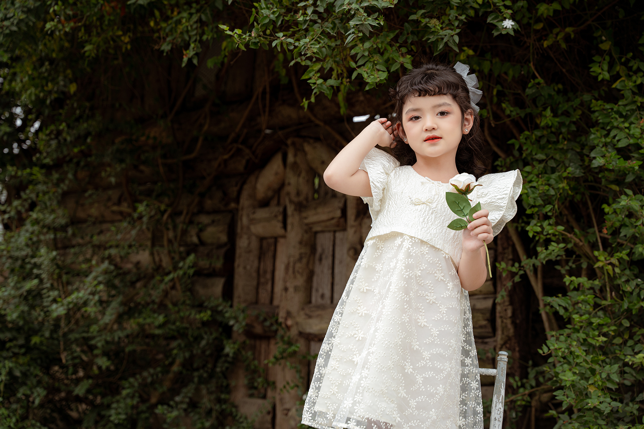 Váy suông tay 2 tầng đính nơ ngọc_thumbnail_5