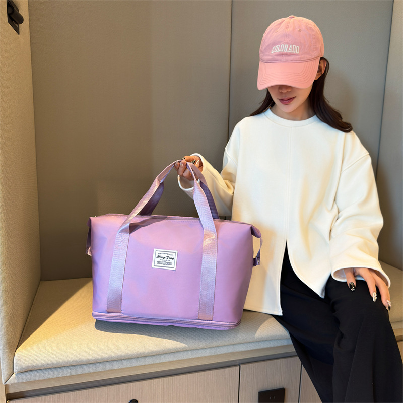 Túi du lịch 2 tầng vải nylon siêu dày chống thấm nước nhiều ngăn đựng size lớn màu trơn(TT-PO-2T)_thumbnail_17