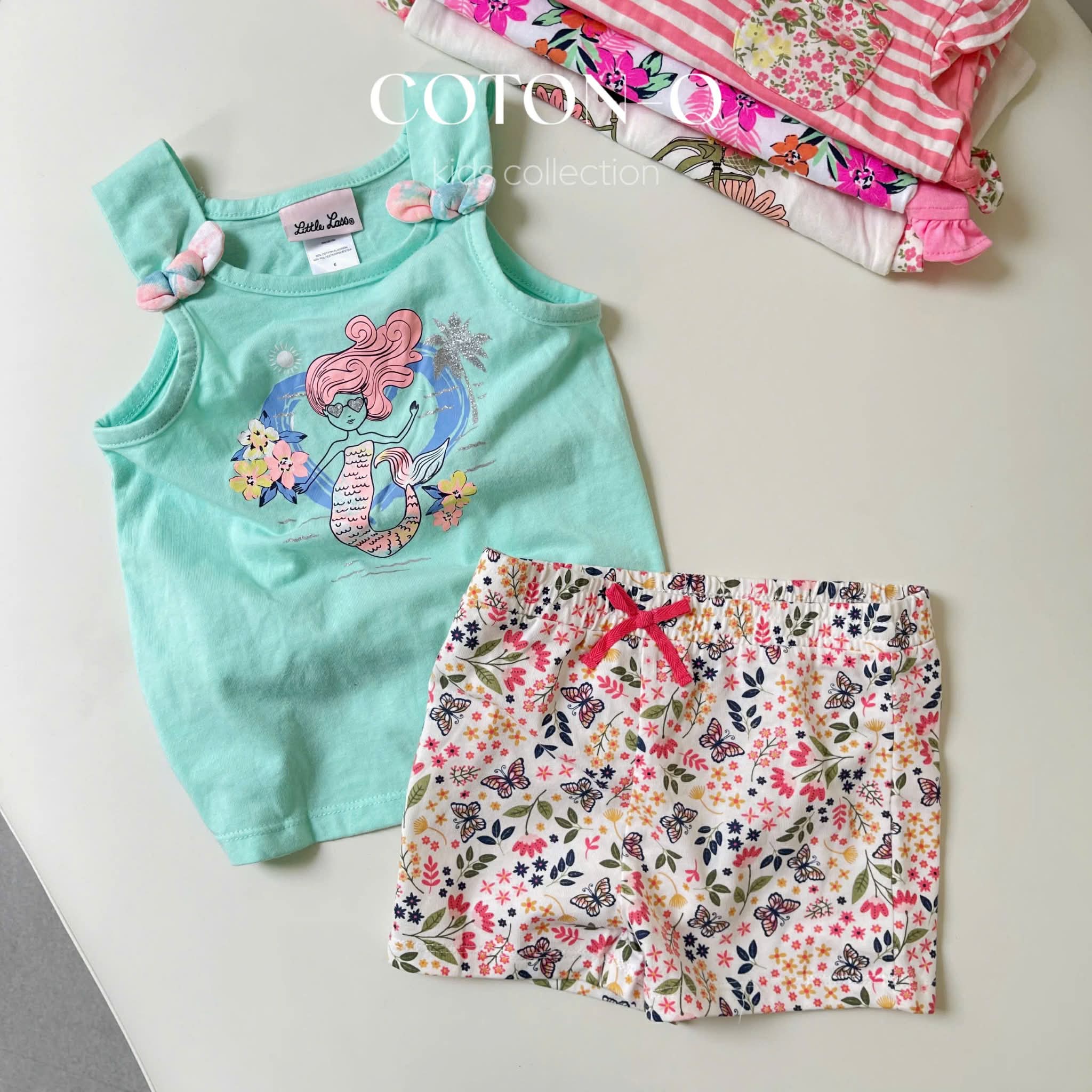 HE80 Set 2 bộ bé gái ( NGẪU NHIÊN ) - lỗi dơ nhẹ , mua từ 2set có thể trùng