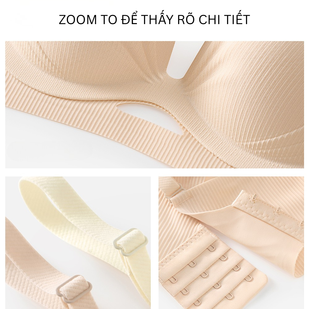 Vikam store [Mã B71] Áo Ngực Nữ Su Đúc Mềm Mại Cao Cấp Áo Lót Nữ Mút 2Cm Nâng Dẩy Không Gọng Vikam Size 34-38 Màu Đen Trắng Hồng_thumbnail_8