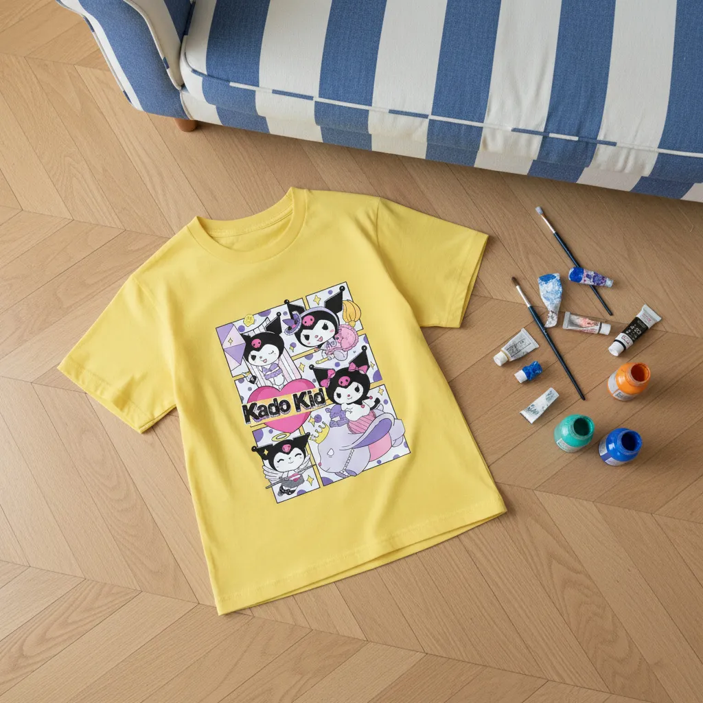 Áo thun bé gái đáng yêu Kado vải cotton thoáng mát hoạt hình in artwork 2970_thumbnail_6