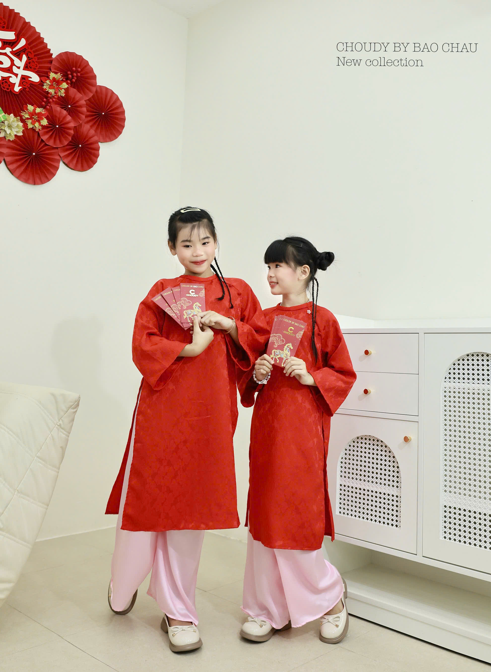 SALE A808 ÁO DÀI ĐỎ BÉ GÁI_thumbnail_12