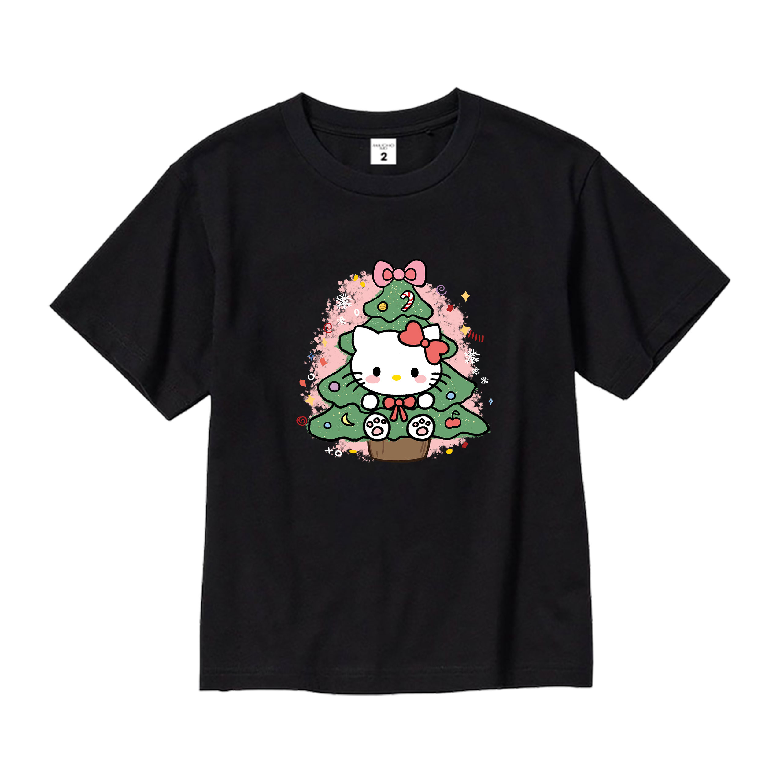 Áo thun bé gái giáng sinh noel from rộng chất vải cotton thoáng mát AED1709 Miucho Kid in artwork_thumbnail_0