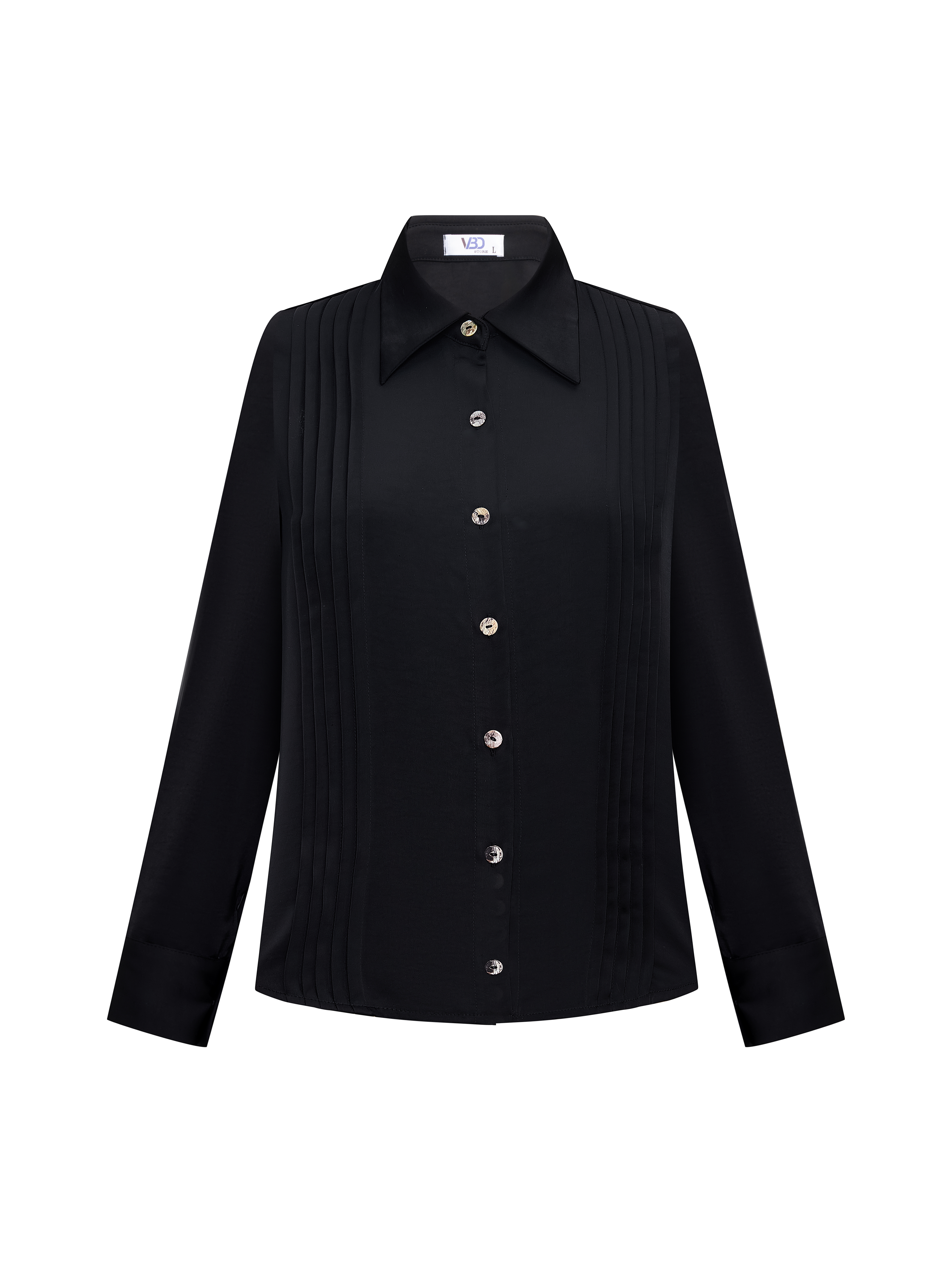 BIGSIZE- Áo sơ mi xếp ly ngực V- AK090_thumbnail_3