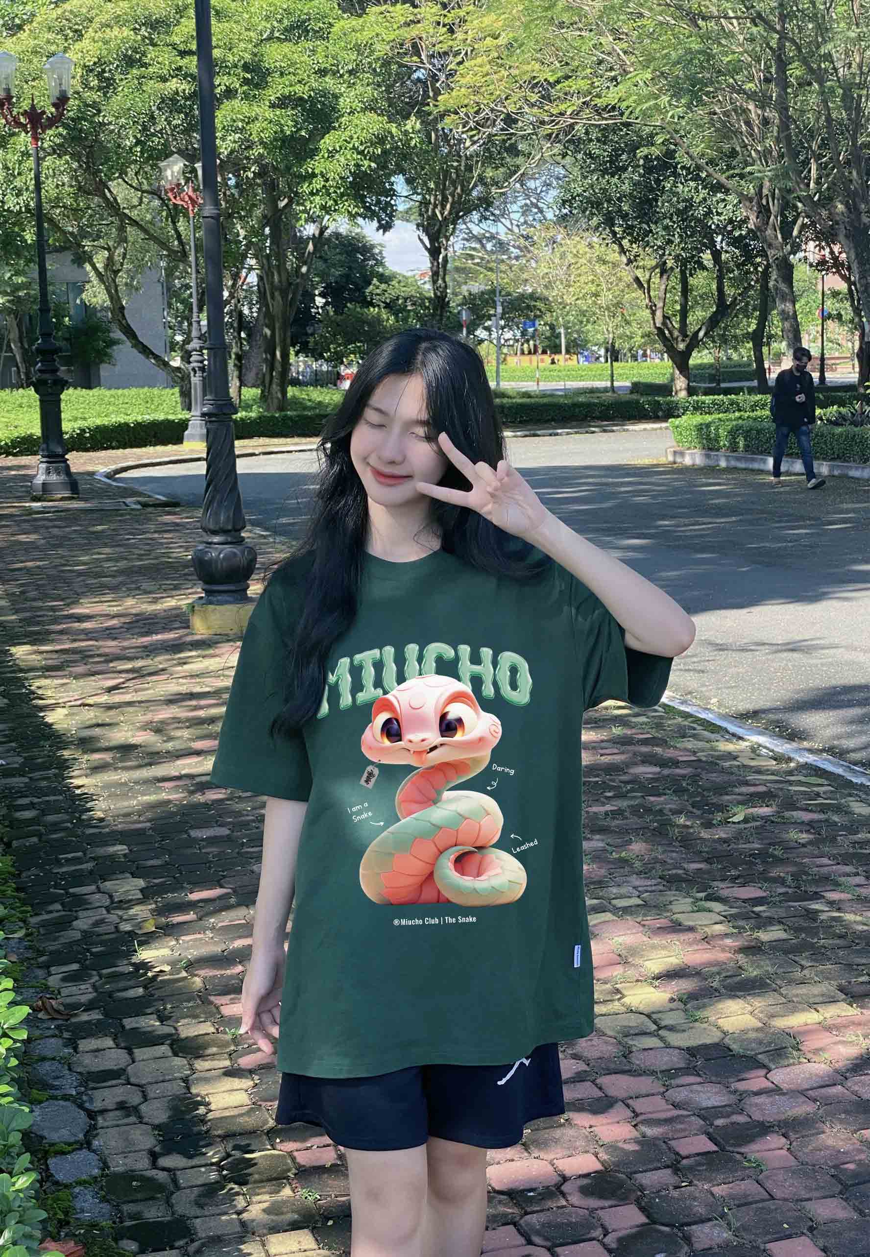 Áo thun form rộng 12 con giáp tuổi Tỵ ATD1246 Miucho tay ngắn cổ tròn in mix_thumbnail_3