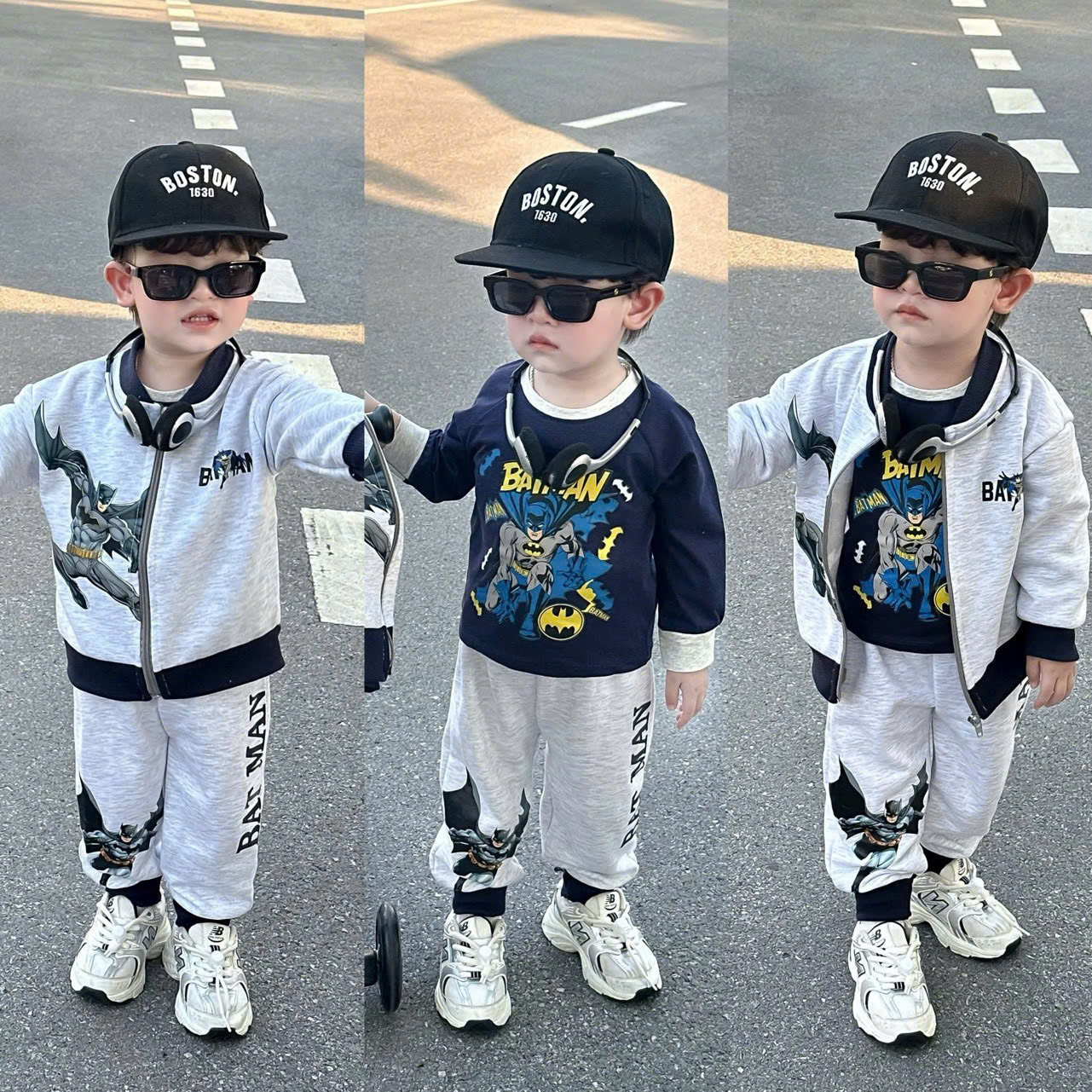 G41 SET 3CT DÀI XÁM BATMAN - A112.03