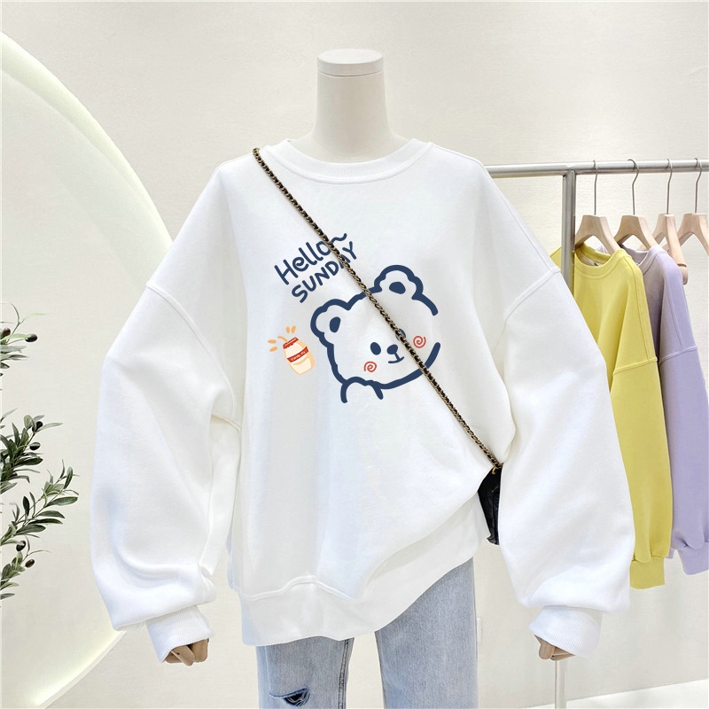Áo sweater trắng nữ in hình nhiều mẫu - Loza G0114_thumbnail_5
