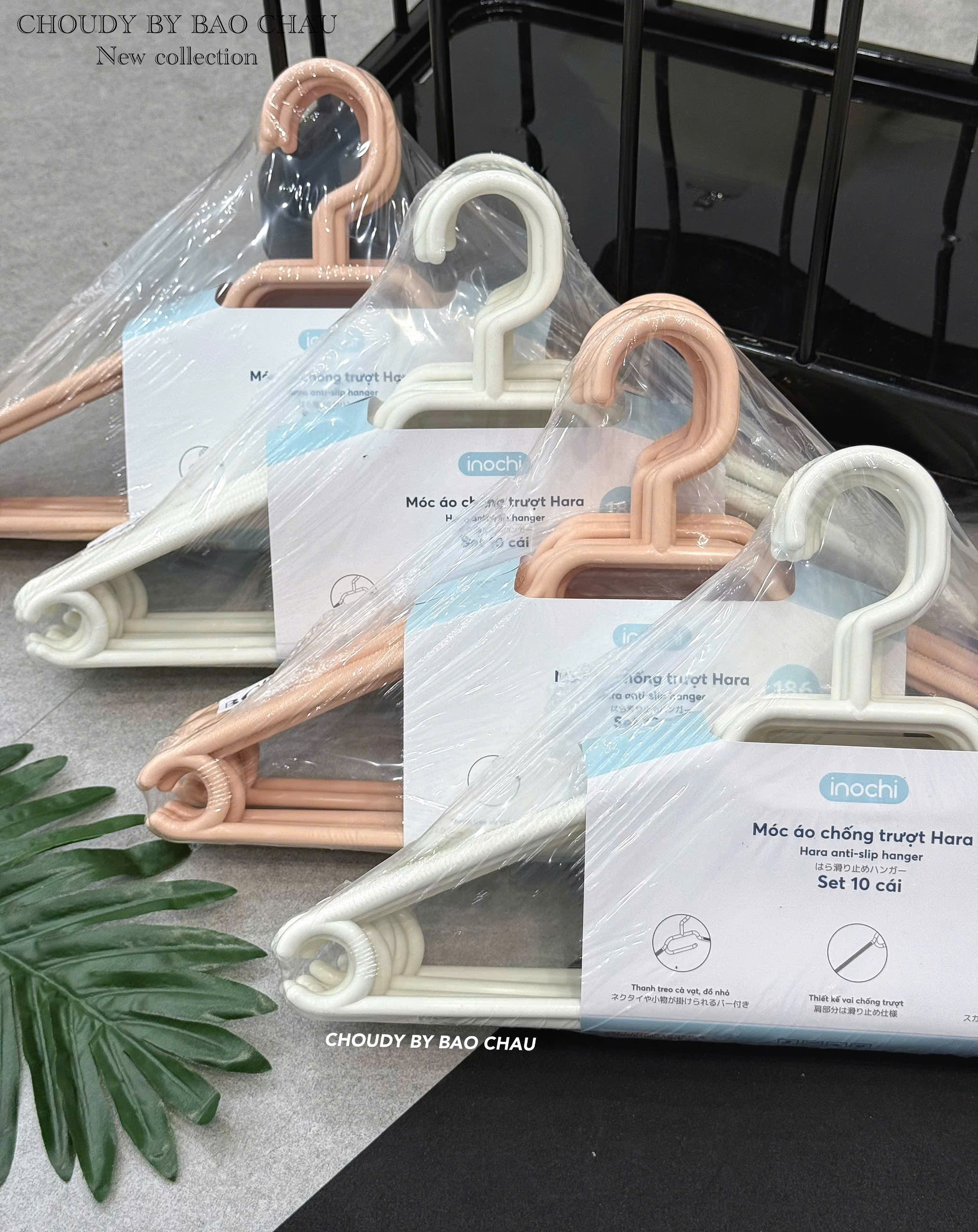 BC05 Móc áo chống trượt Hara 186(10 cái/lốc)