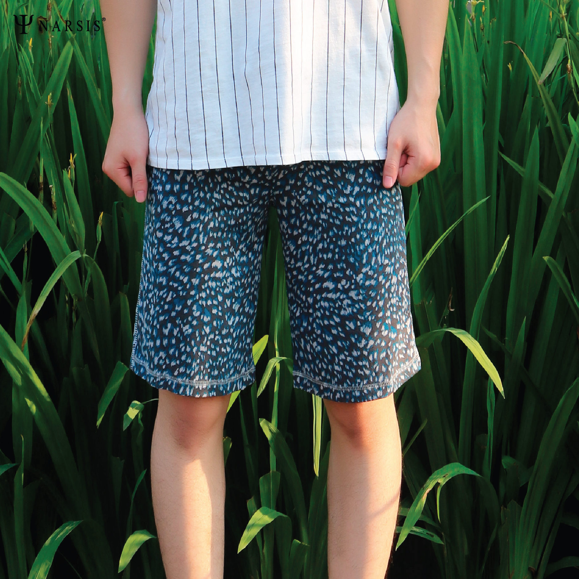 QUẦN SHORT NAM QDN13001 NARSIS CHẤT LIỆU THOÁNG MÁT, DỄ CHỊU, THOẢI MÁI CẢ NGÀY, DỄ VẬN ĐỘNG_thumbnail_2