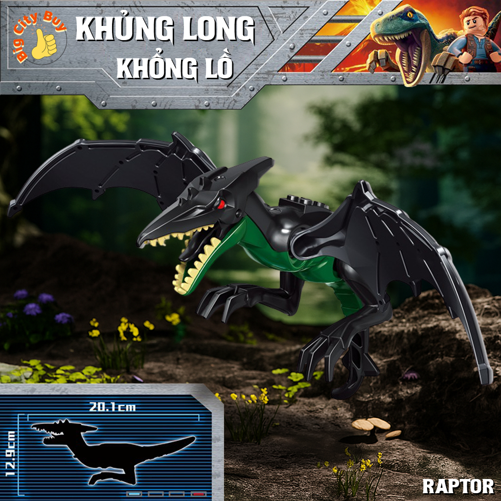 Khủng Long Mô Hình Lắp Ráp T Rex Thằn Lằn Bay Đồ Chơi Khủng Long Bạo Chúa Dinosaur Loại To_thumbnail_2