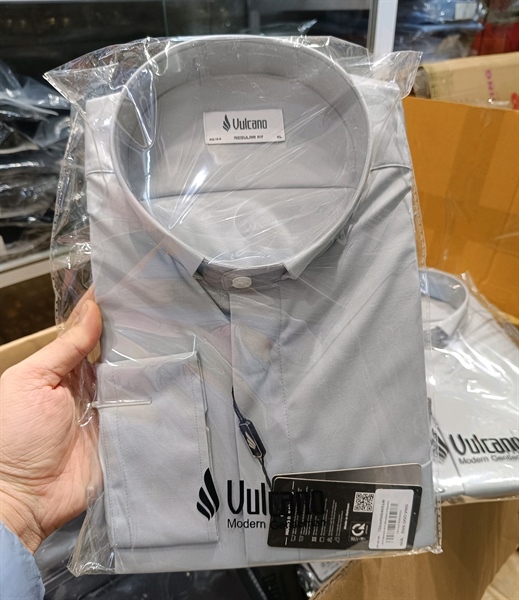 Áo sơ mi dài tay xám size XL Vulcano