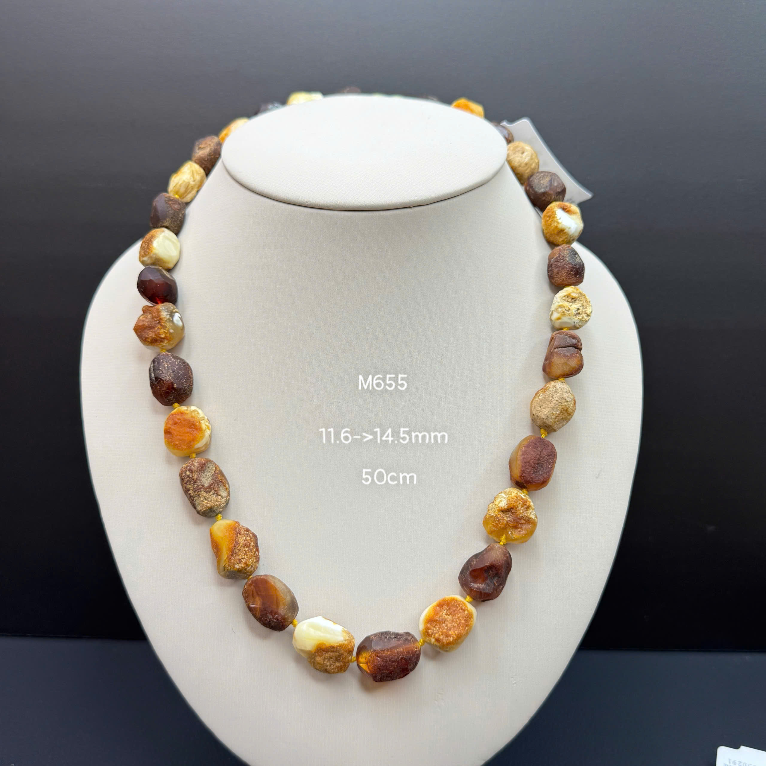 Vòng Cổ Huyết Mix Bạch Thô - M655